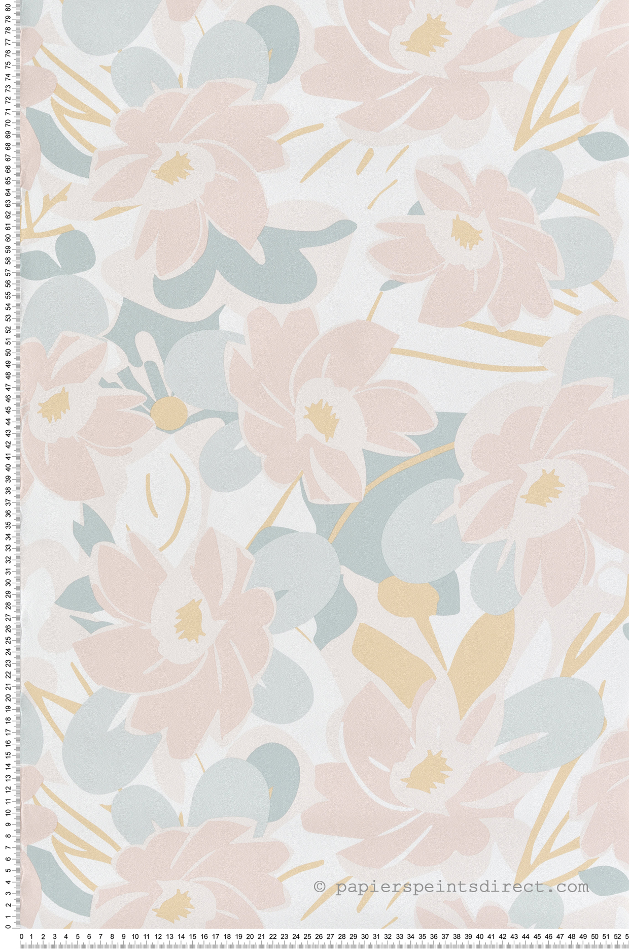 Papier peint Fleuri Tropimass rose - Les Essentiels de Lutèce | Réf. LTC-51244203