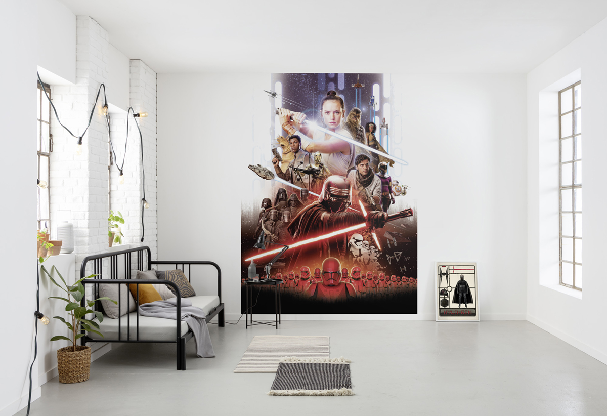 Papier peint Star Wars EP9 Movie Poster Rey - Papier peint Panoramique Komar
