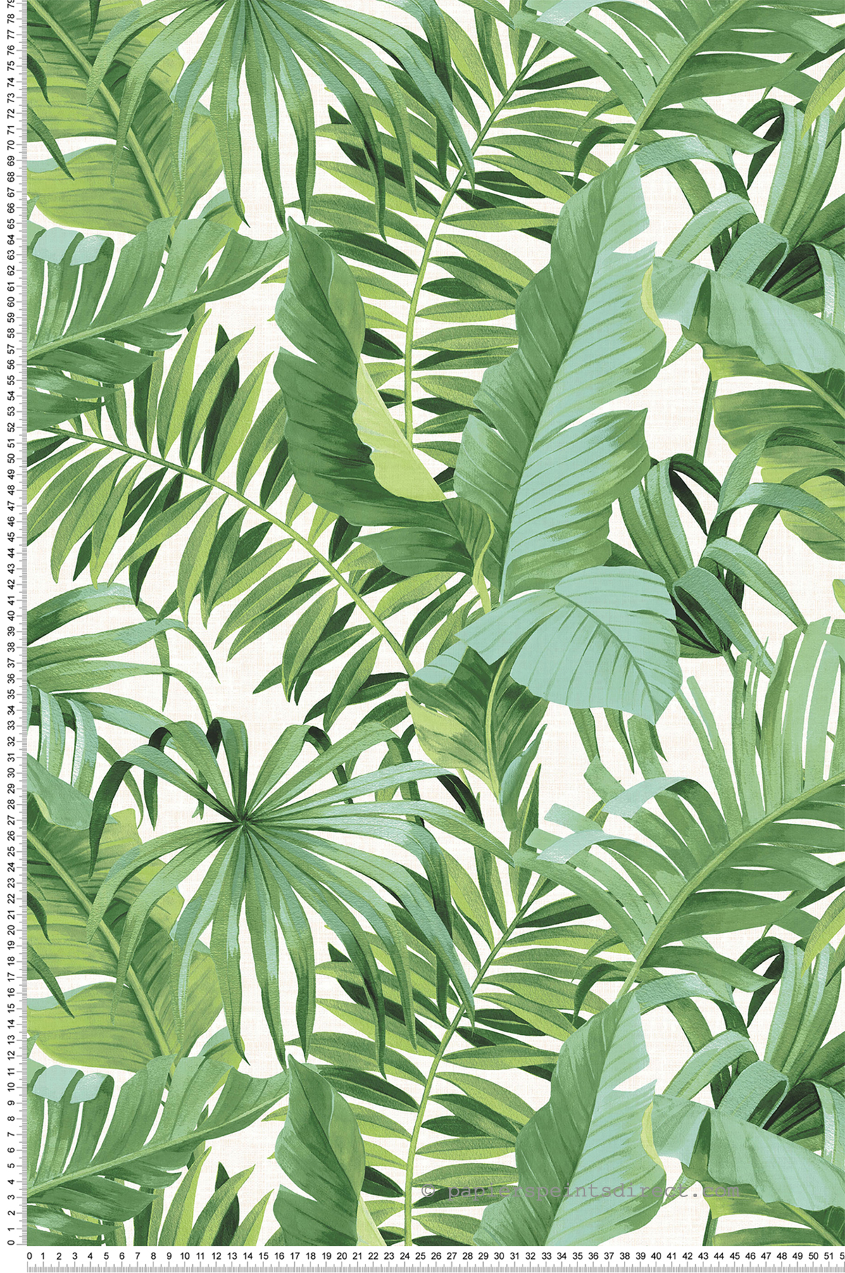 Papier peint adhésif Palmes Maui vert - Les Adhésifs de Lutèce | Réf. LTC-NU2906