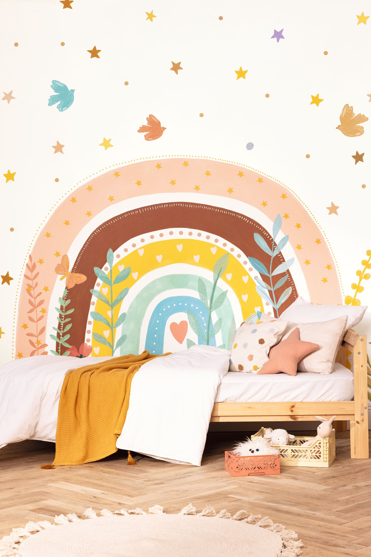 Papier peint panoramique Arc en Ciel Luce multicolore S - Let's Go Girls! de Casélio | Réf. LGG105130306