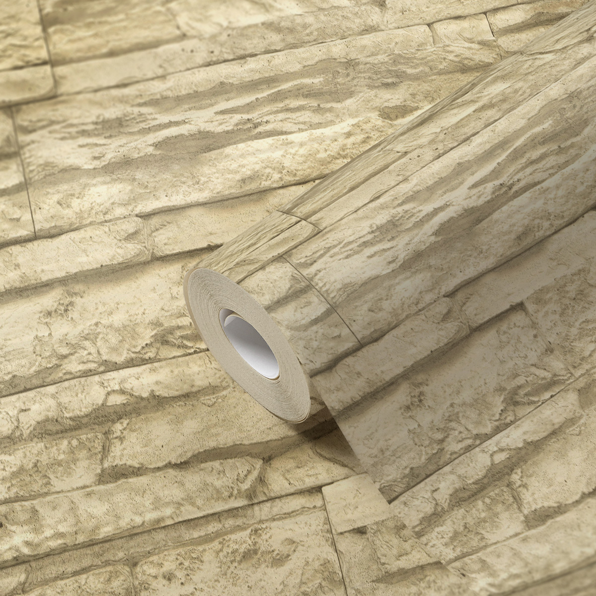 Papier peint Pierre Parement beige - Elements 2 d'A.S. Création ROLLZ | Réf. AS-707130