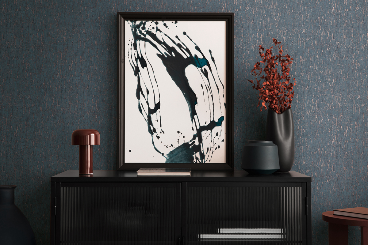 Papier peint Écorce Bois nuit cuivré - Smart Surfaces d'A.S. Création AMB3| Réf. AS-395622