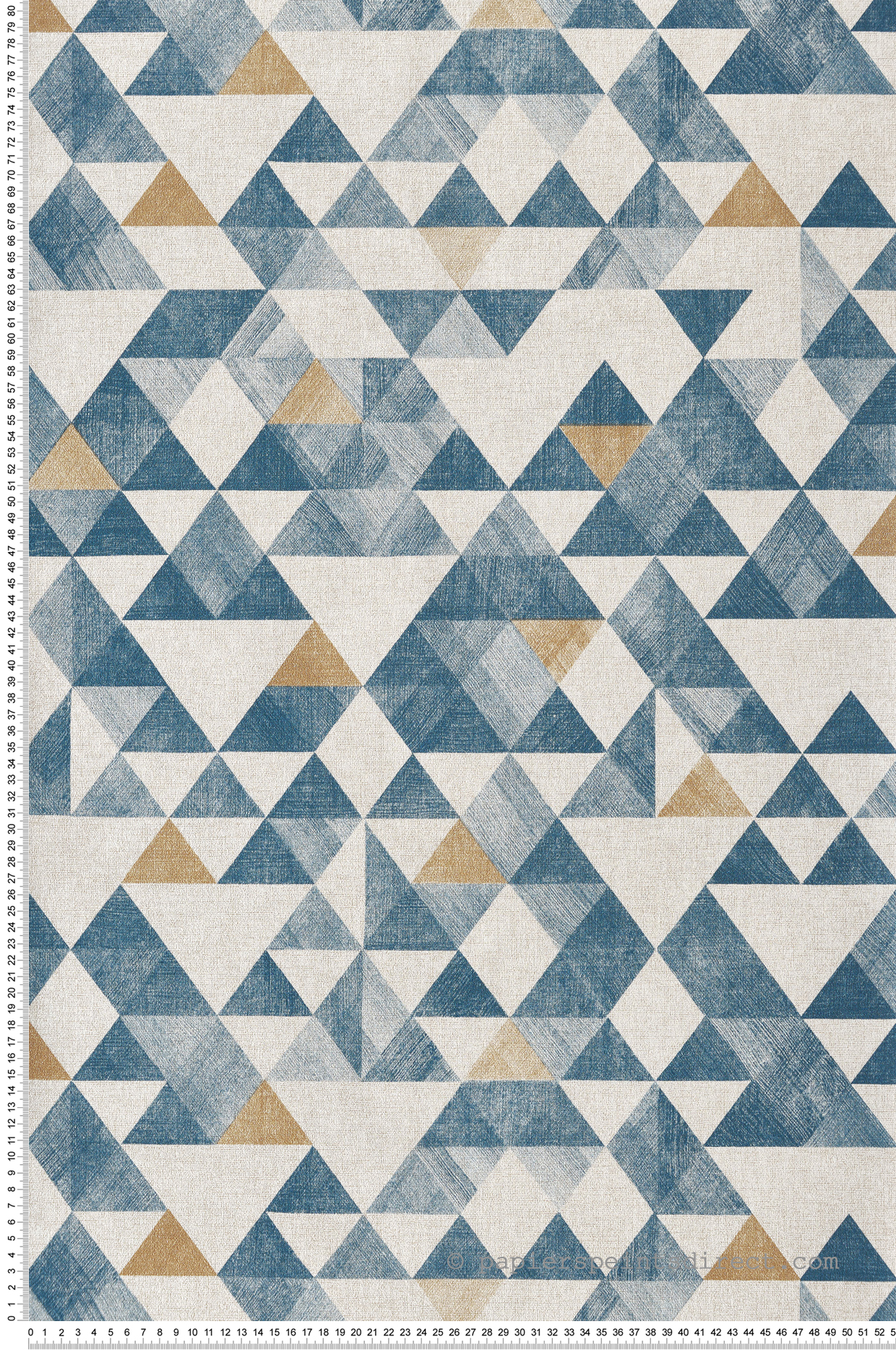 Papier Peint Scandinave Triangle bleu - Les Essentiels de Lutèce | Réf. LTC-11170101