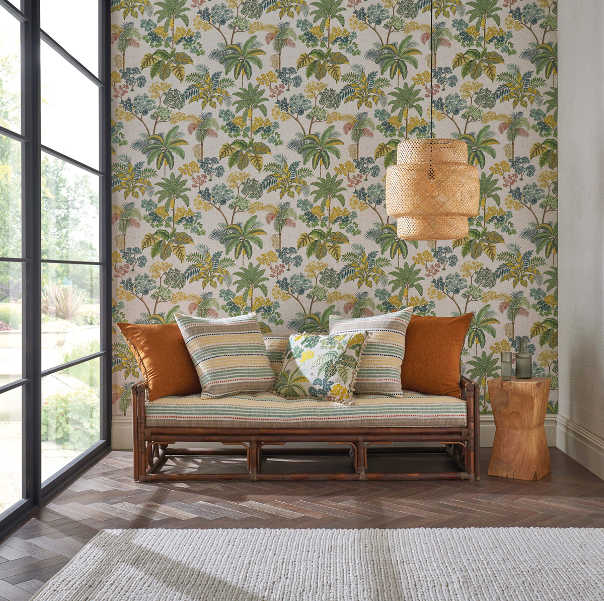 Papier peint Nature Malabar Apple Green - Empyrea d'Osborne & Little AMB2 | Réf. OSB-W7616-01