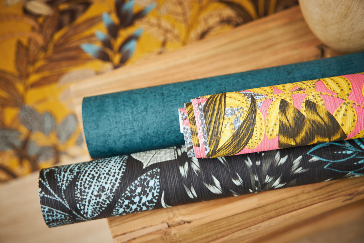 Papier peint Feuillages Exotiques noir - Metropolitan Stories 2 d'AS Création | Réf. SP15490