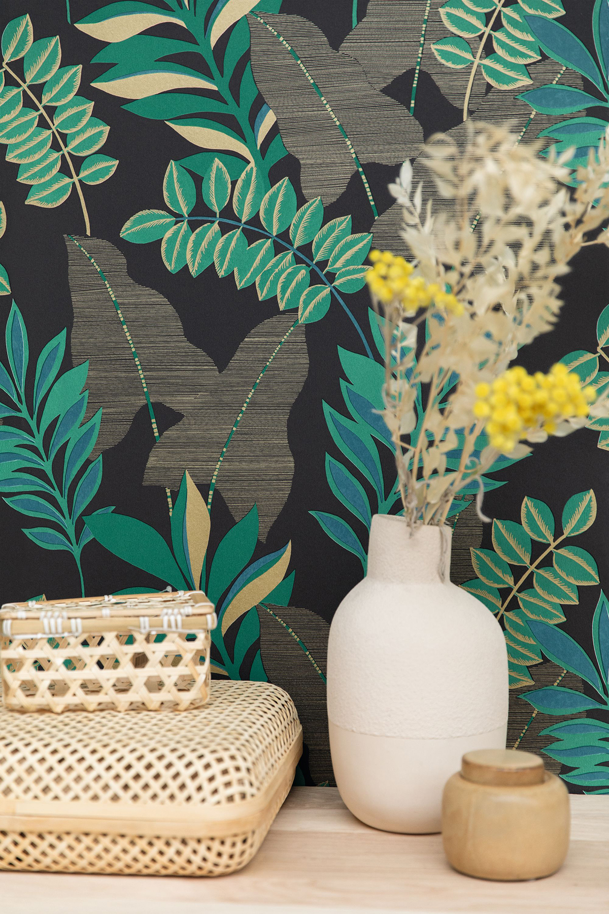 Papier peint Nature Voyage noir - L'escapade de Casélio | Réf. EPA102329779