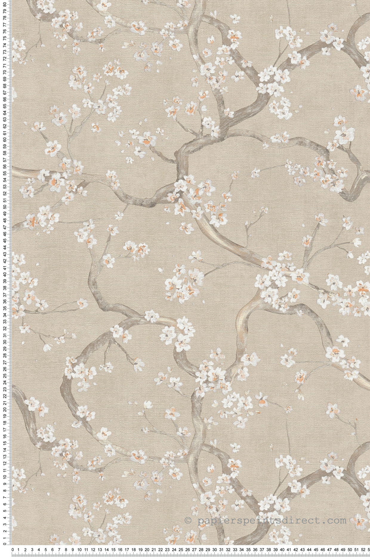 Papier peint Fleur Cerisier Métallisé ficelle - Metropolitan Stories 4 Hot Spots d'A.S. Création | Réf. AS-781992