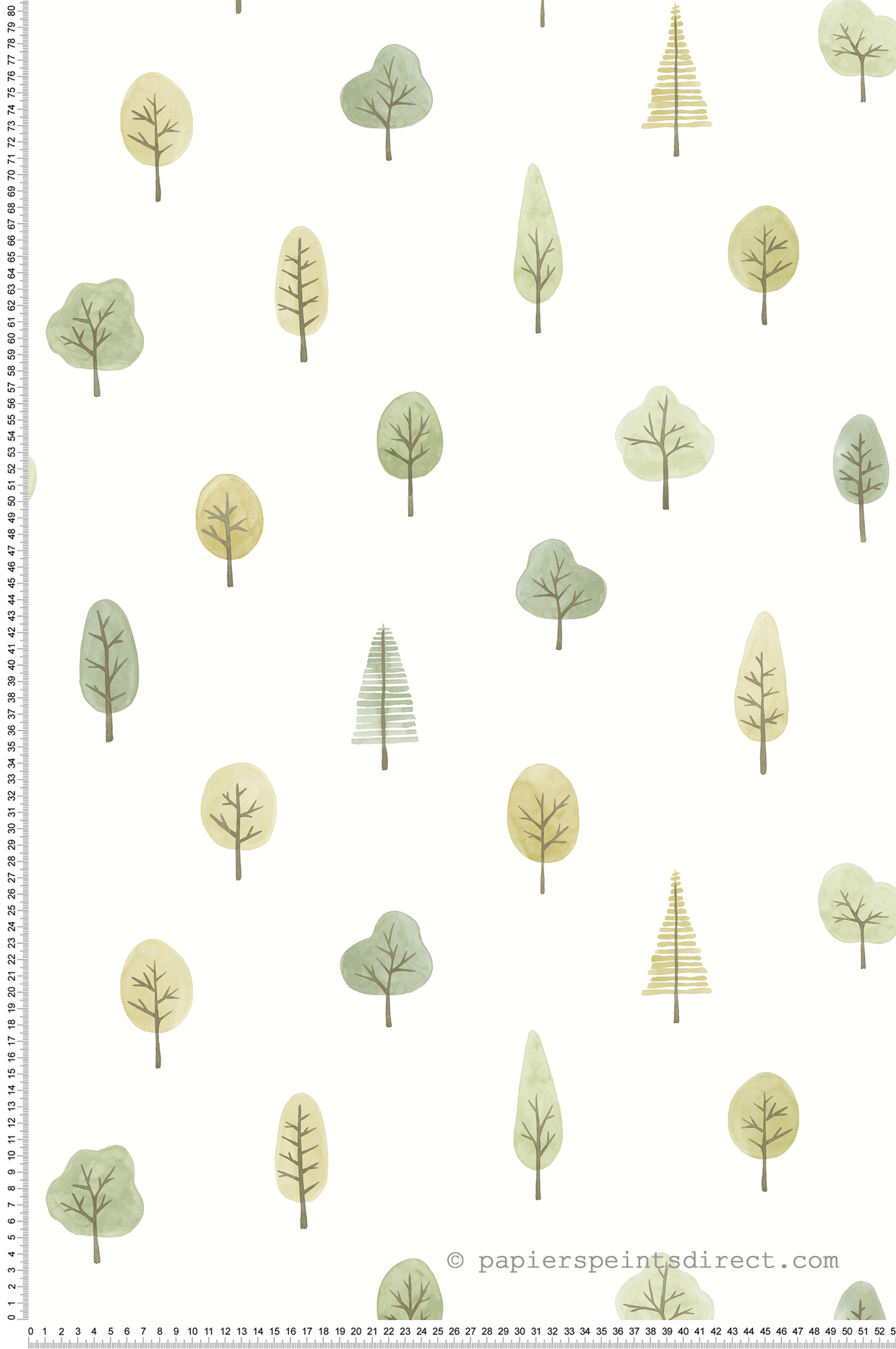 Papier peint Arbre Walk in the Park vert feuille - Once Upon A Time 2 de Casadéco | Réf. OUTD200867410