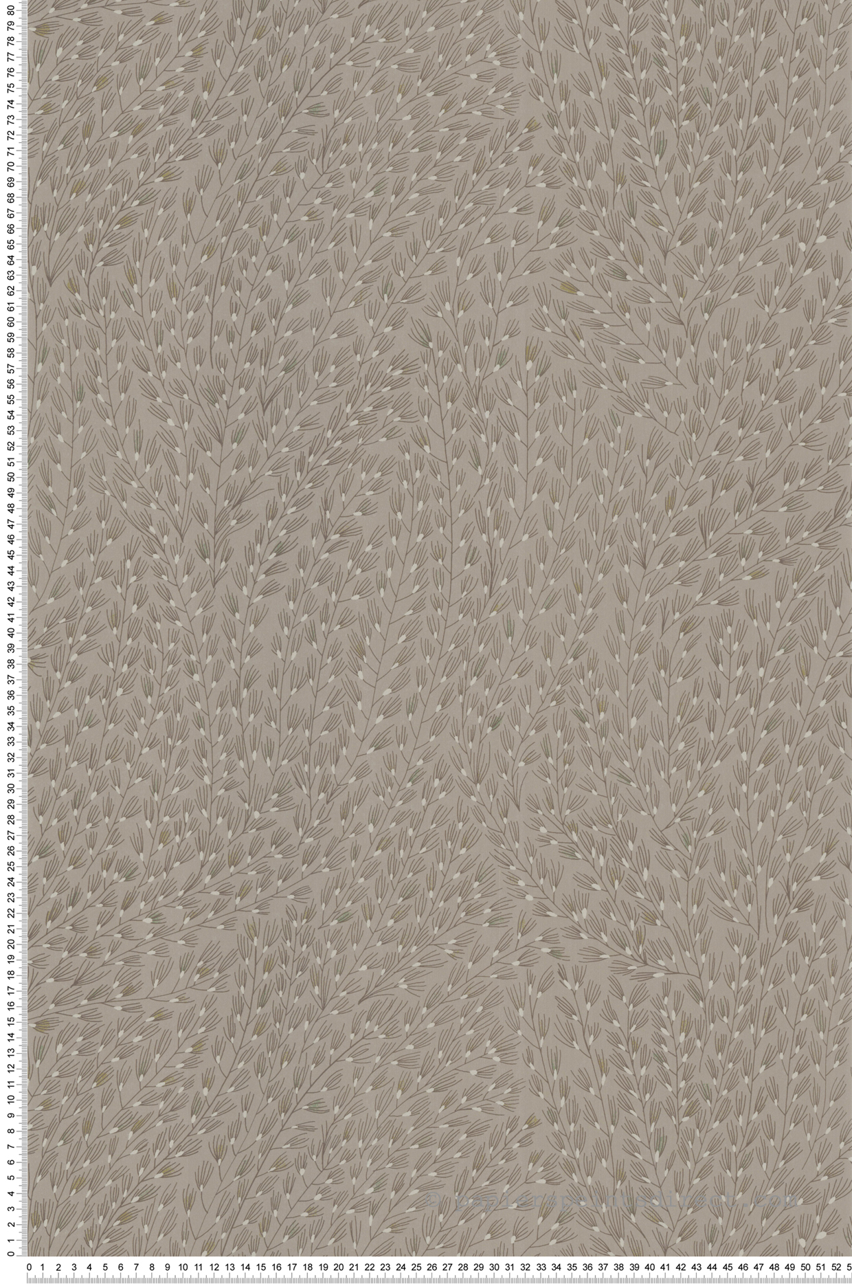 Papier peint Semis Feuillage ficelle - Soline de Lutèce | Réf. LTC-51250628