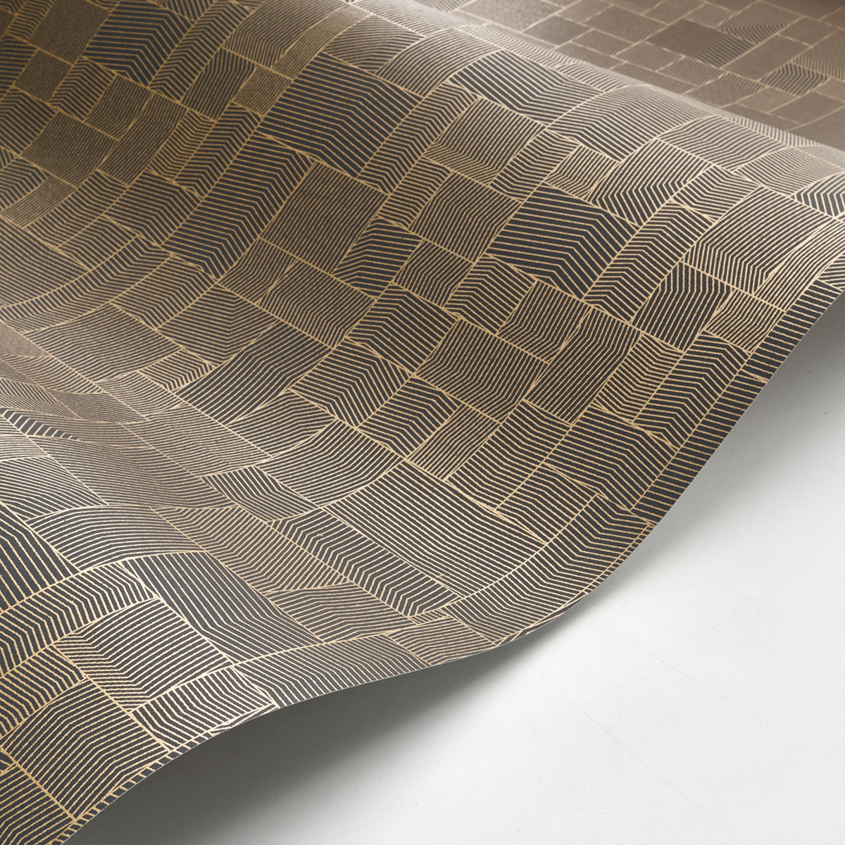 Papier peint Kensai noir doré - Kyoto de Casadéco AMB2 | Réf. KYTO88769927