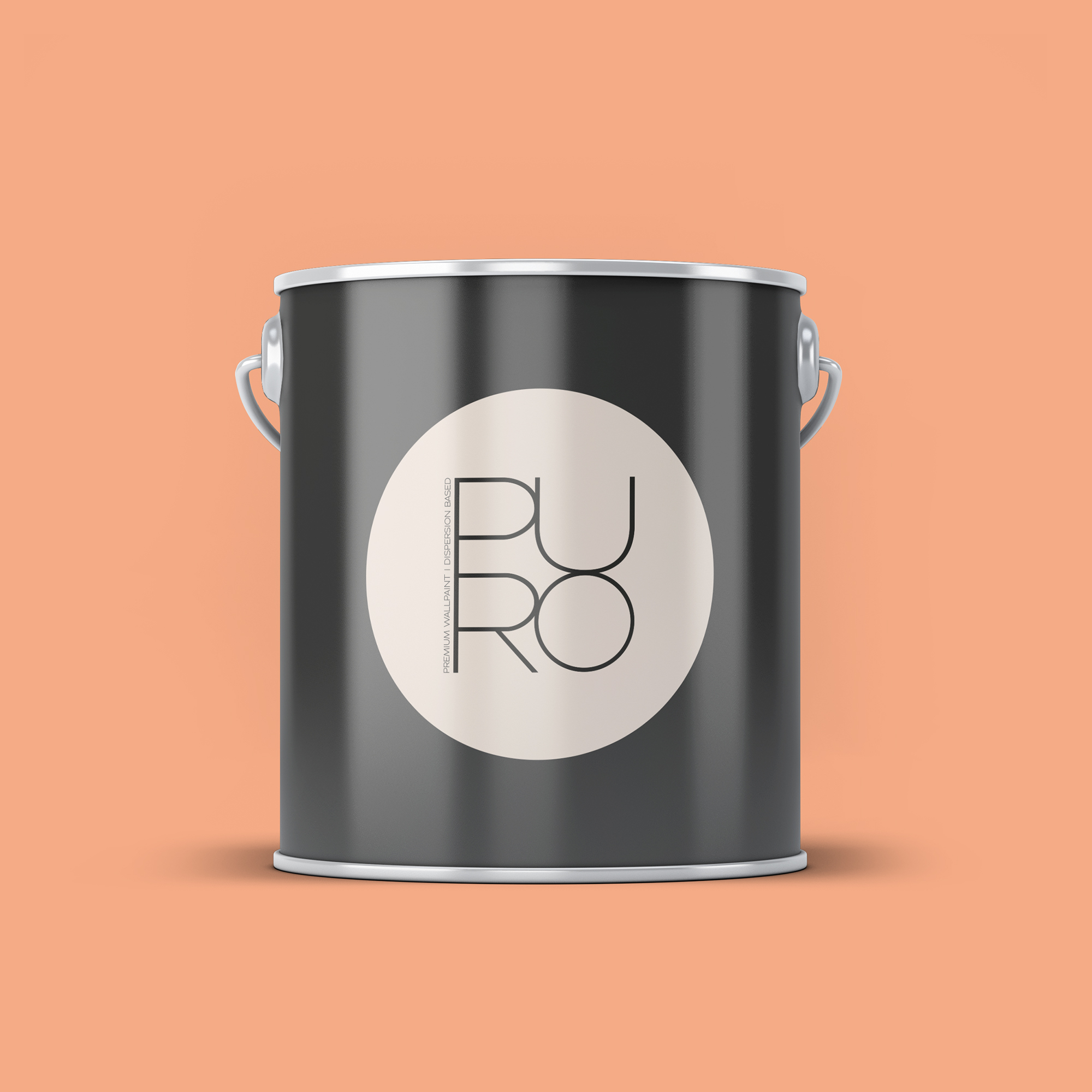 Image d'un pot de 2,5 litres de peinture Puro orange diverse apricot - c9013