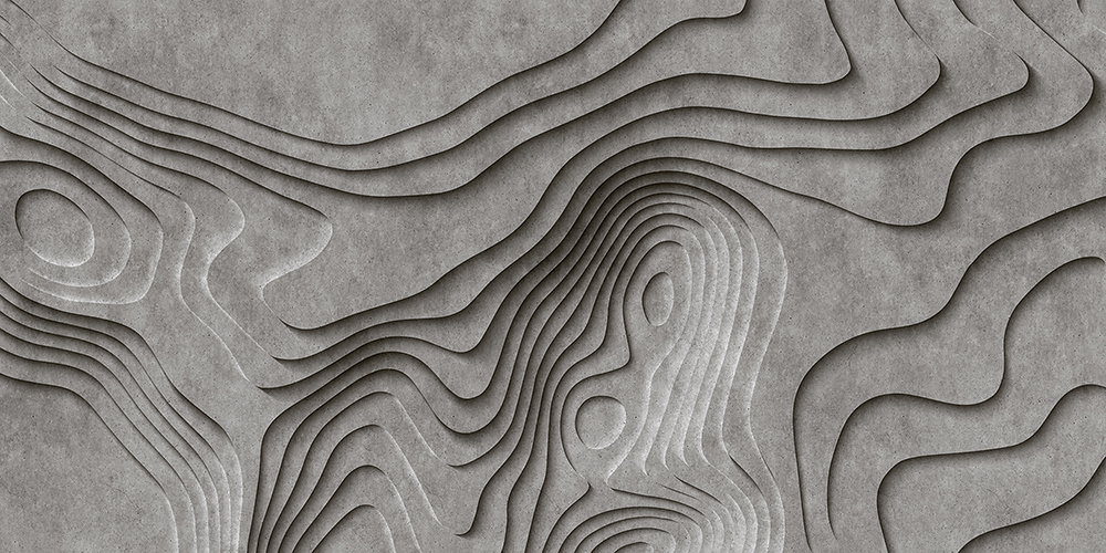 Papier peint panoramique Béton Canyon 1 - Référence DD113512 - Intissé 200g/m2 - Standard 500 x 250