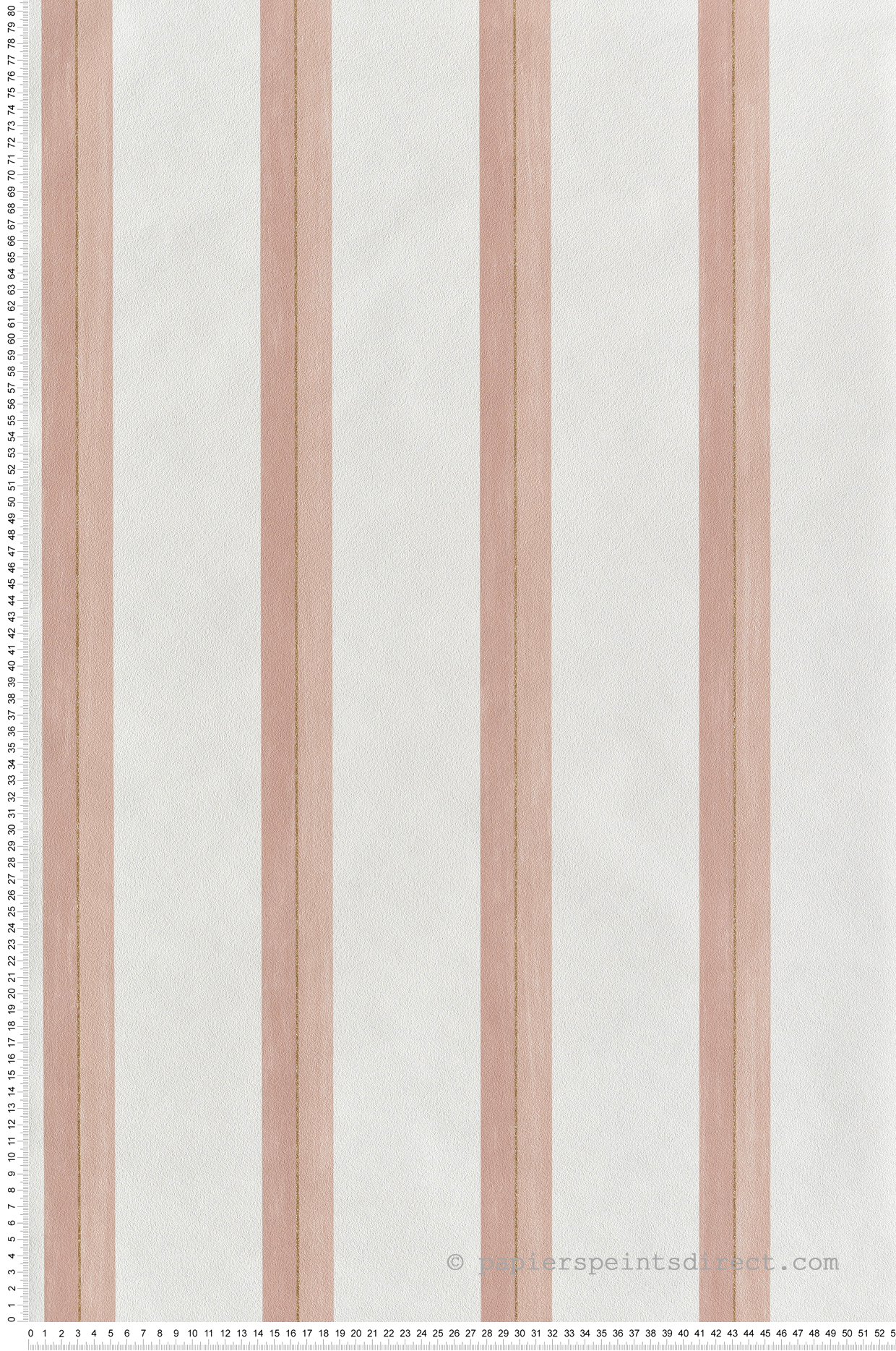 Papier peint Rayure Satisfaction rose doré - Green Life 2 de Casélio | Réf. GNL2105350422