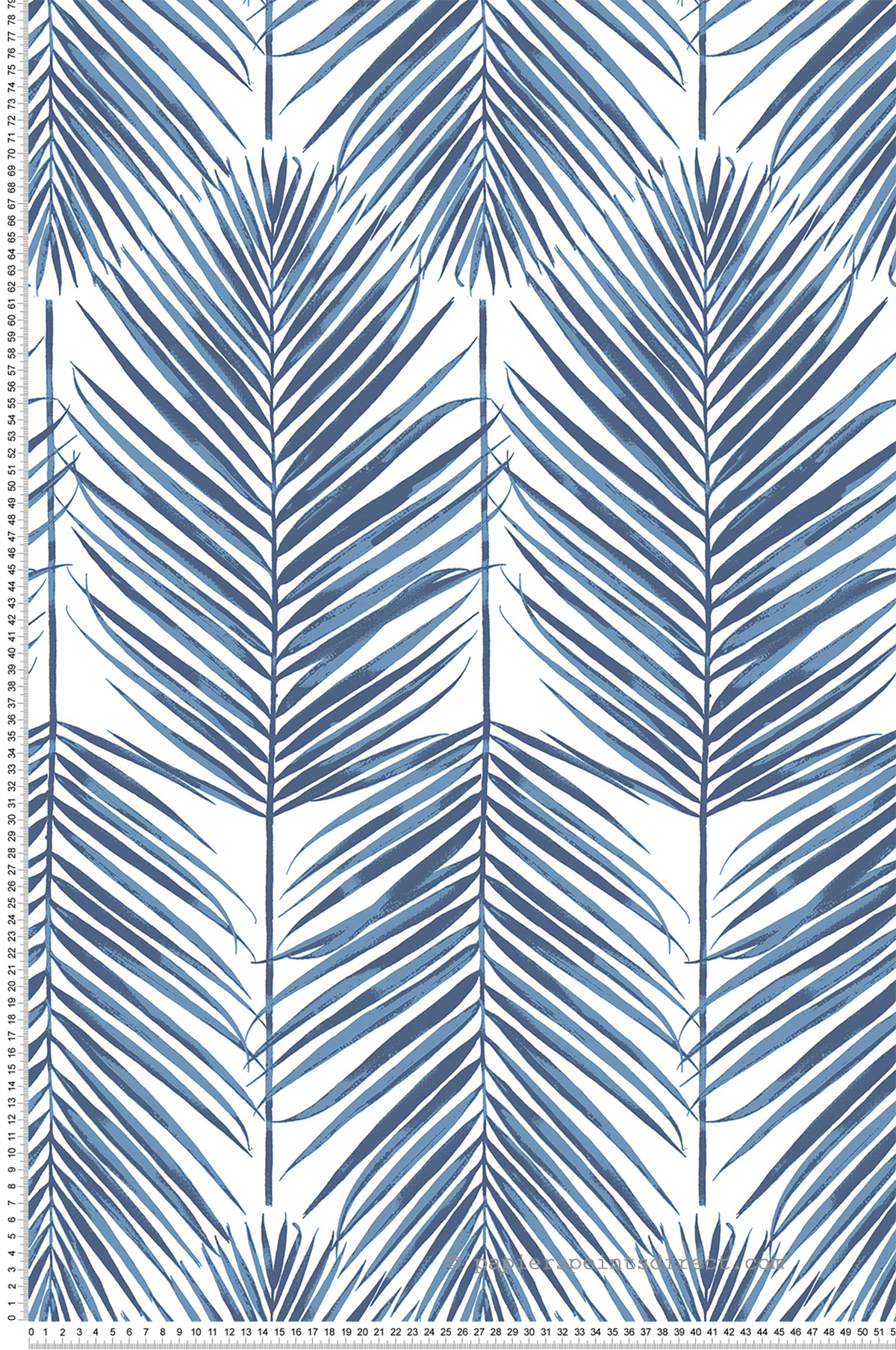 Papier peint adhésif Feuille Palmier bleu - Les Adhésifs de Lutèce | Réf. LTC-NW33002