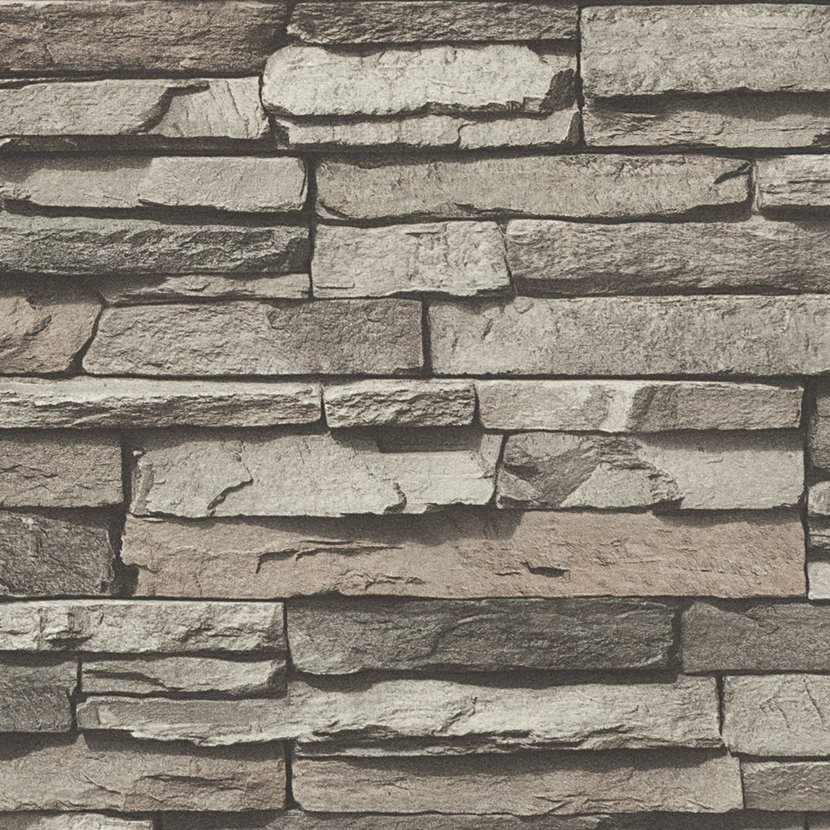 Papier peint Pierres Plates gris - Elements 2 d'A.S. Création ZOOM | Réf. AS-958331