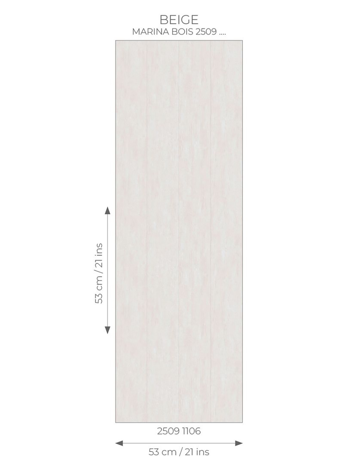 Papier peint Bois Marina craie - Seaside de Casadéco AMB7 | Réf. SEAS25091106