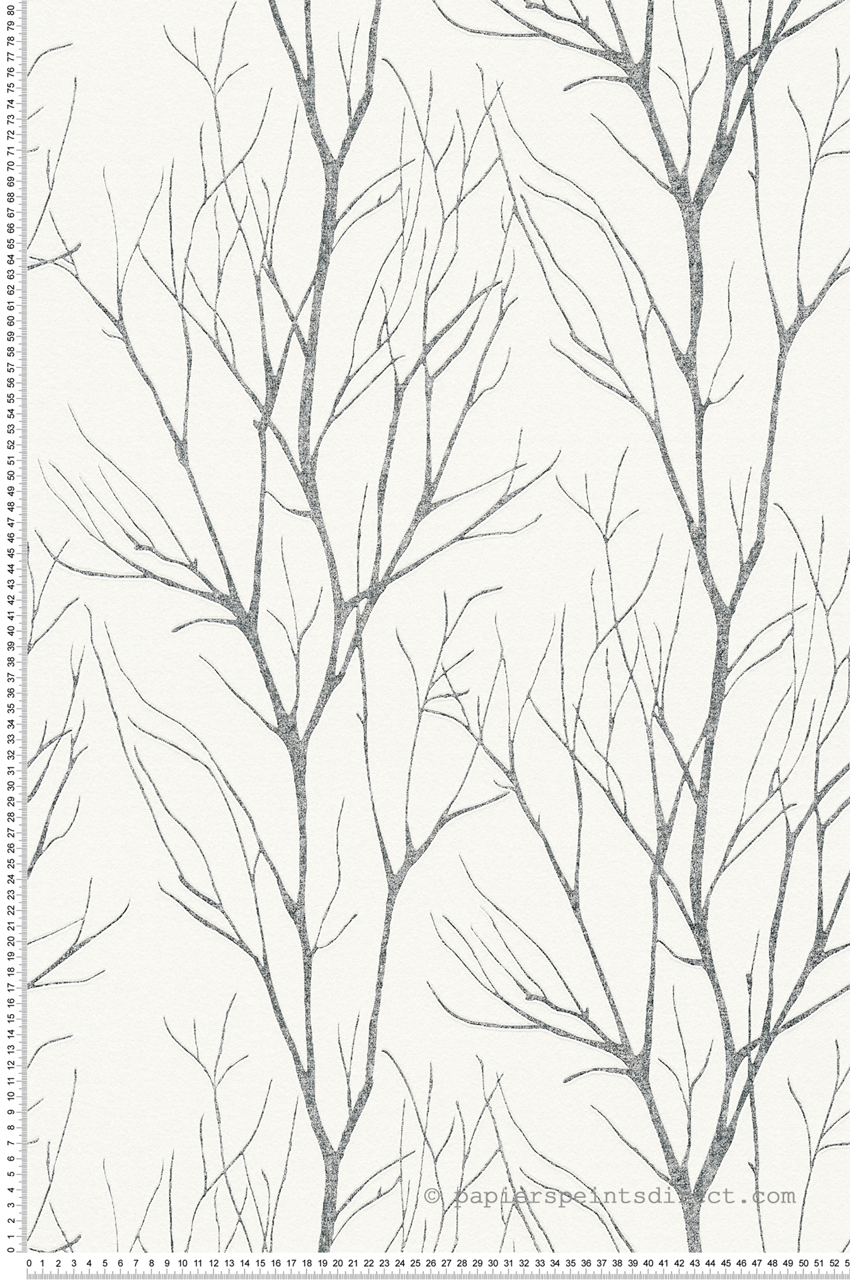 Papier peint Branche Silhouette noir argenté - Attractive 2 d'A.S. Création | Réf. AS-372604