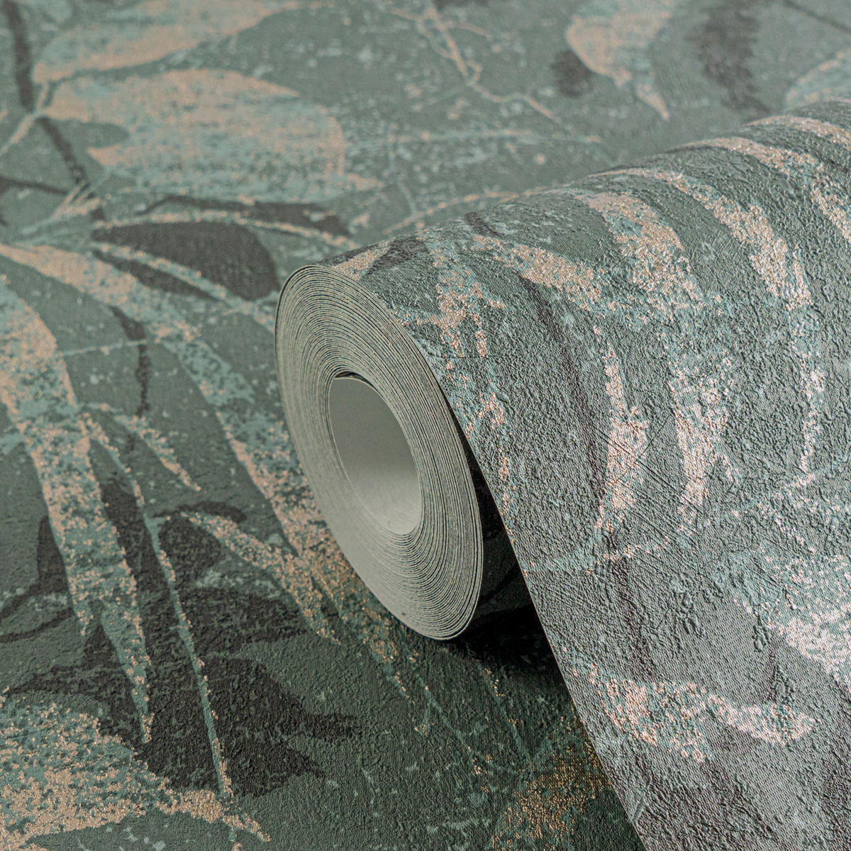 Papier peint Végétaux Jungle vert paon doré - Metropolitan Stories 4 Hot Spots d'A.S. Création AMB5| Réf. AS-782035