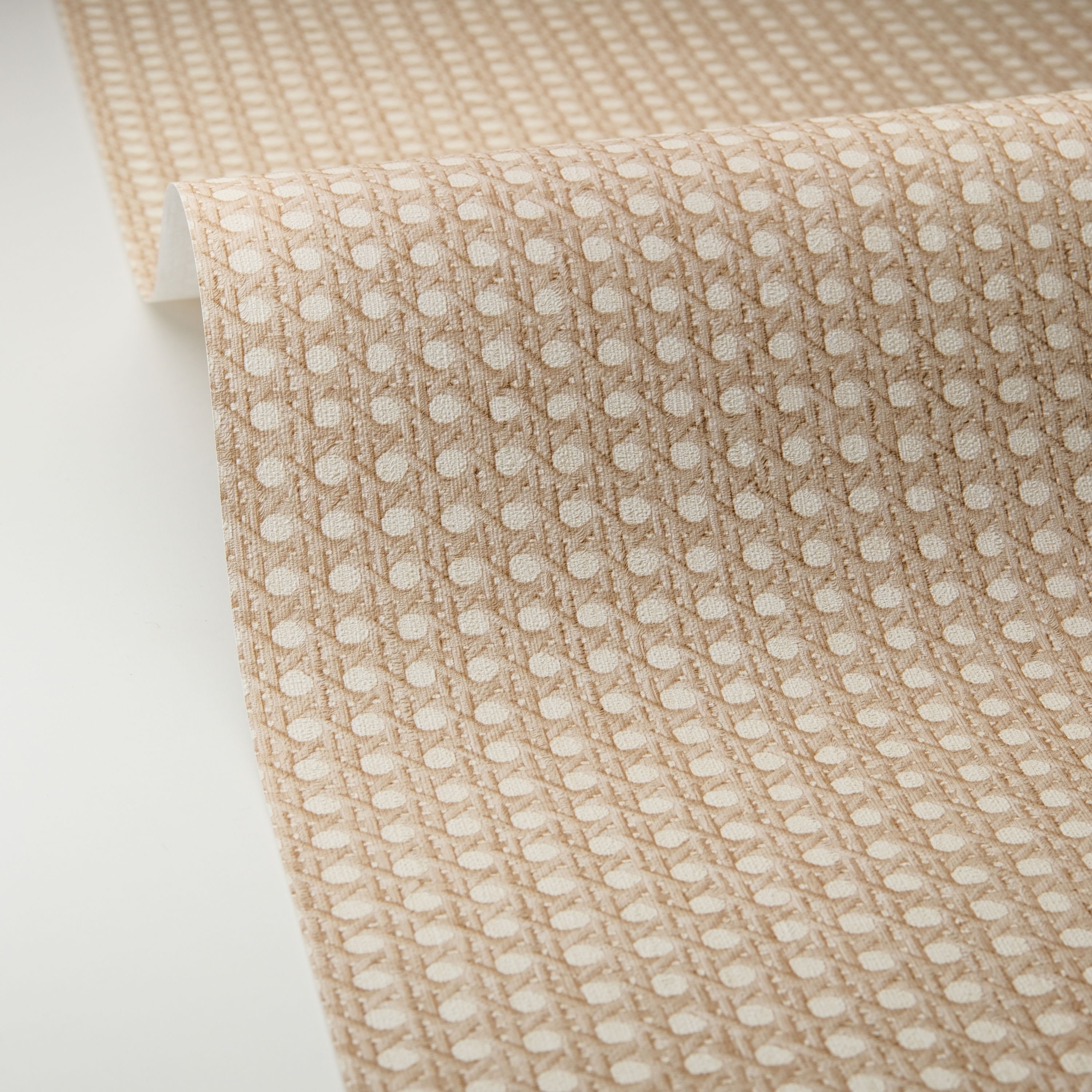 Papier peint Cannage Rotin Tissé beige - Matières de Casélio | Réf. MMT106022050