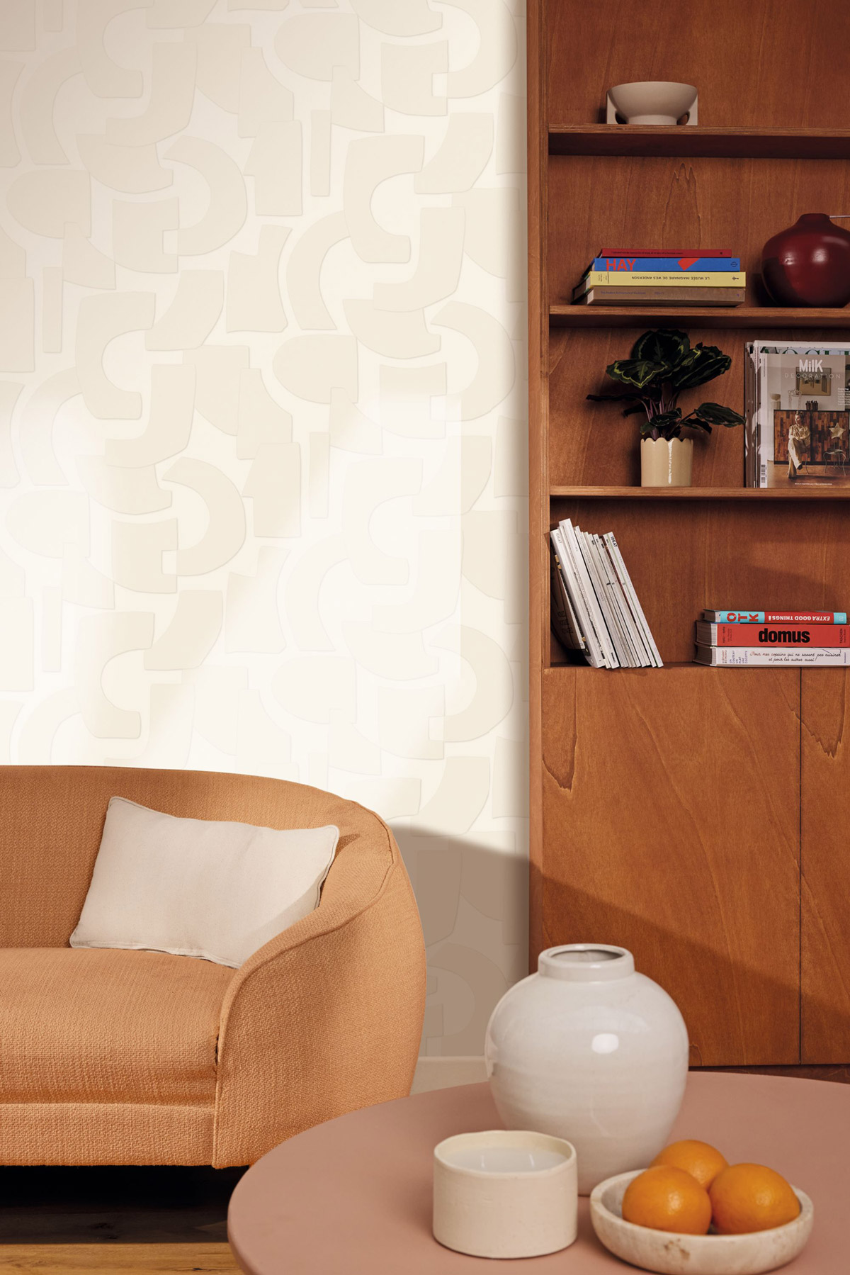 Papier peint Géométrie Effet Volume craie - Origine de Casélio AMB2| Réf. OGN106050005