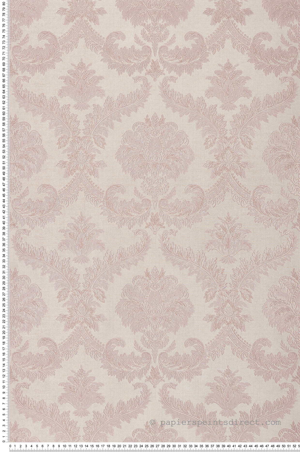 Papier peint Médaillon Baroque rose et doré - San Marco de Montecolino | Réf. MC-25724