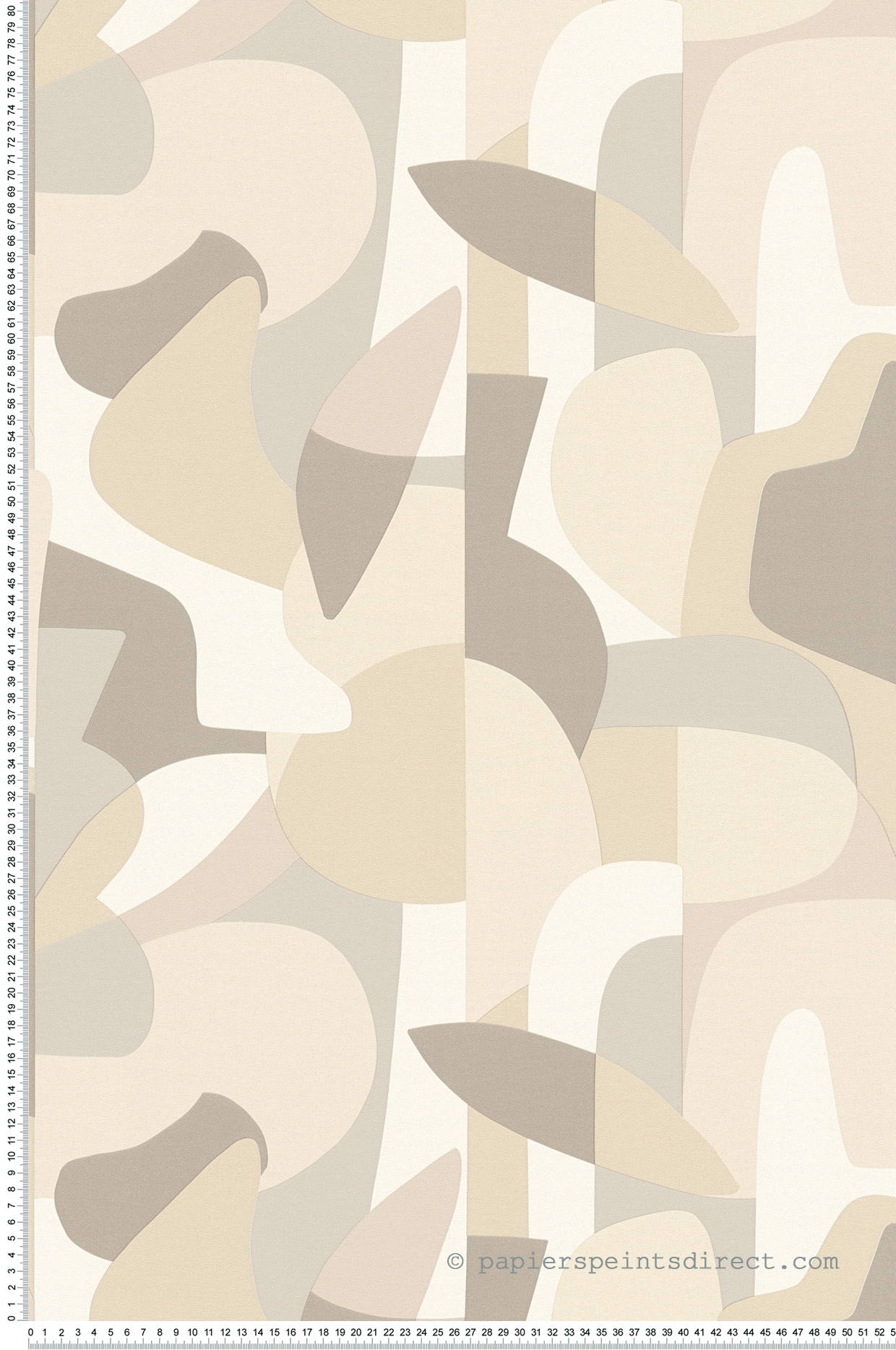 Papier peint Forme Design Origine beige - Abaca de Lutèce | Réf. LTC-51232107