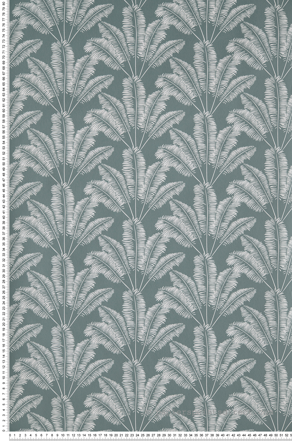 Papier peint Palme Savannah vert de gris - Our Planet de Casélio | Réf. OUP101947127