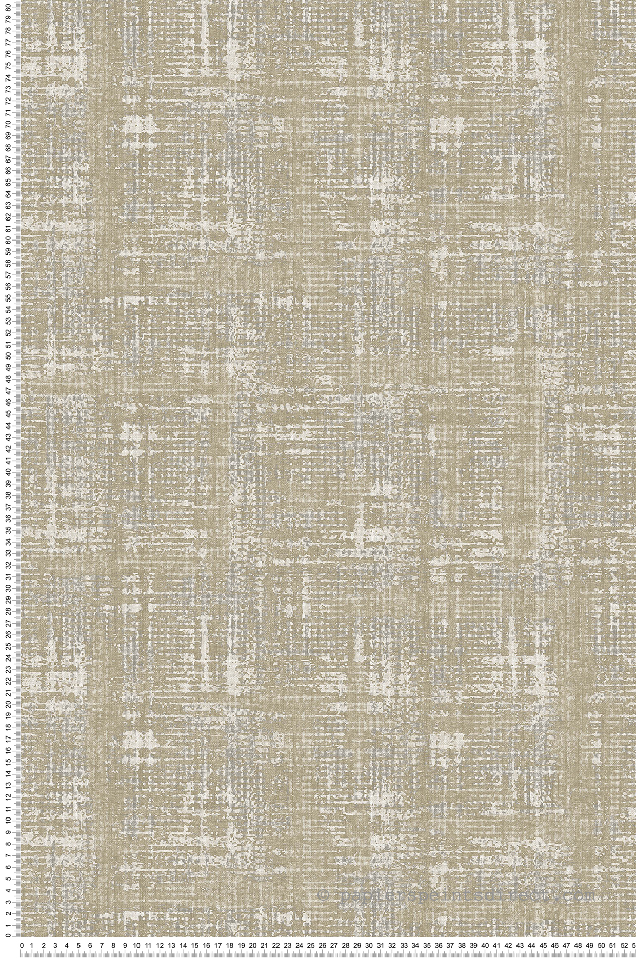 Papier peint Lamba Effet Toile ocre gris - Fidji de Lutèce | Réf. LTC-8510-2