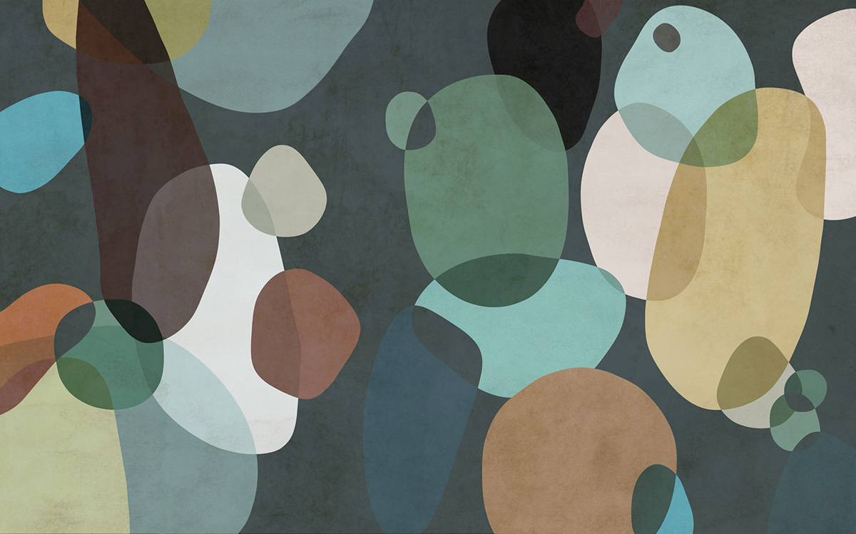 Papier peint panoramique Bulle Form Symbiotic - Papier peint Komar Flair