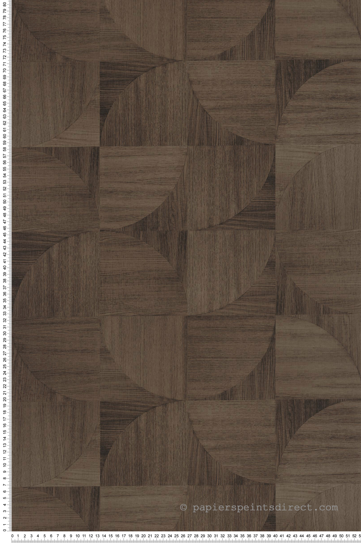 Papier peint Patchwork Bois Structura marron - Woodline de Casélio | Réf. WOD106822002