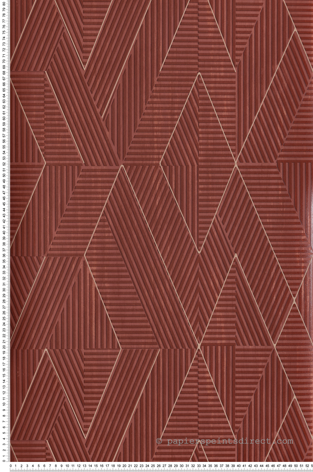 Papier peint Effet Pierre Barite bordeaux irisé - The Texture Book de Masureel | Réf. MAS-PRI304