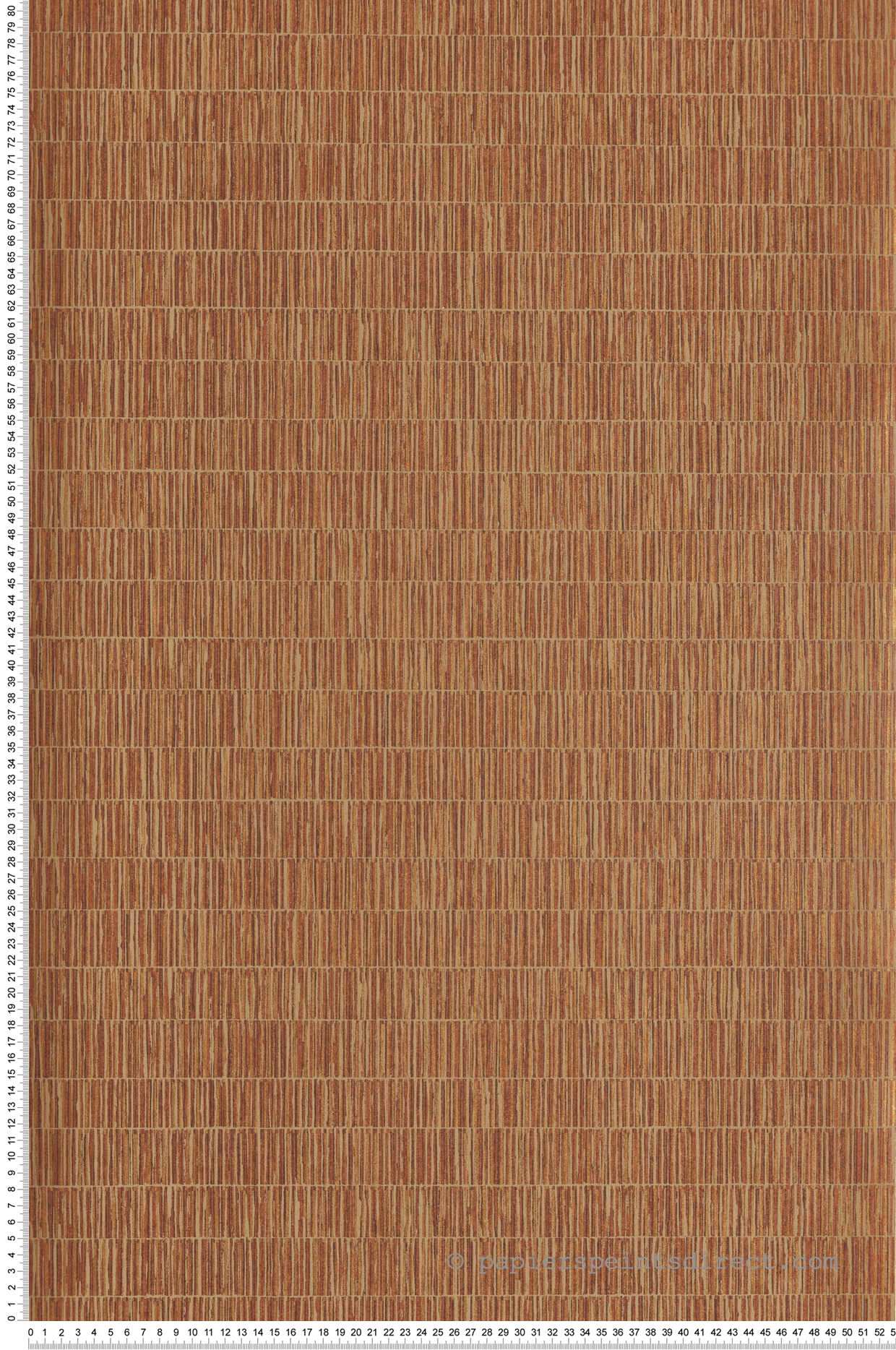 Papier peint Store Bambou terracotta doré - Attitude de Lutèce | Réf. LTC-DWP0362-08