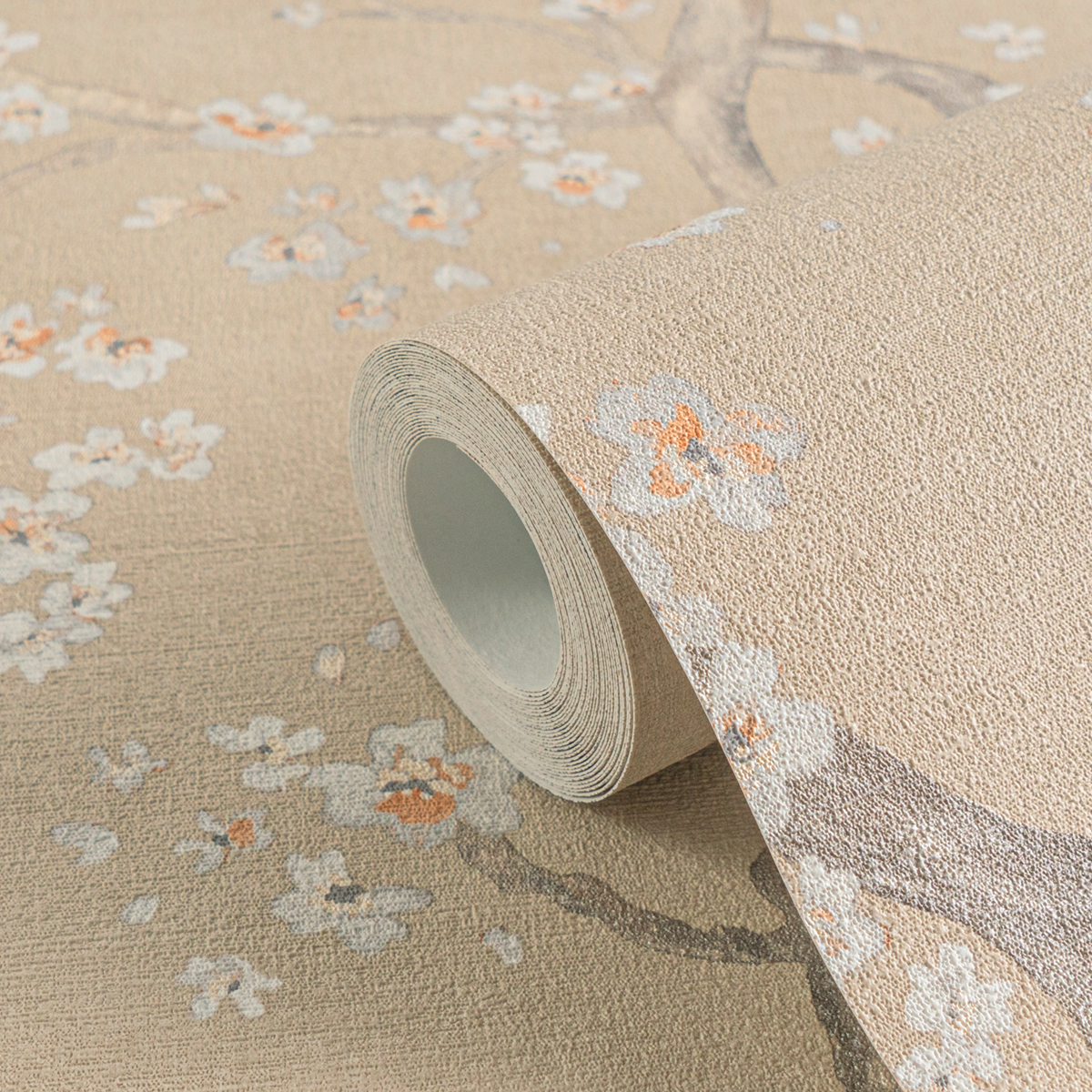 Papier peint Fleur Cerisier Métallisé ficelle - Metropolitan Stories 4 Hot Spots d'A.S. Création AMB5| Réf. AS-781992