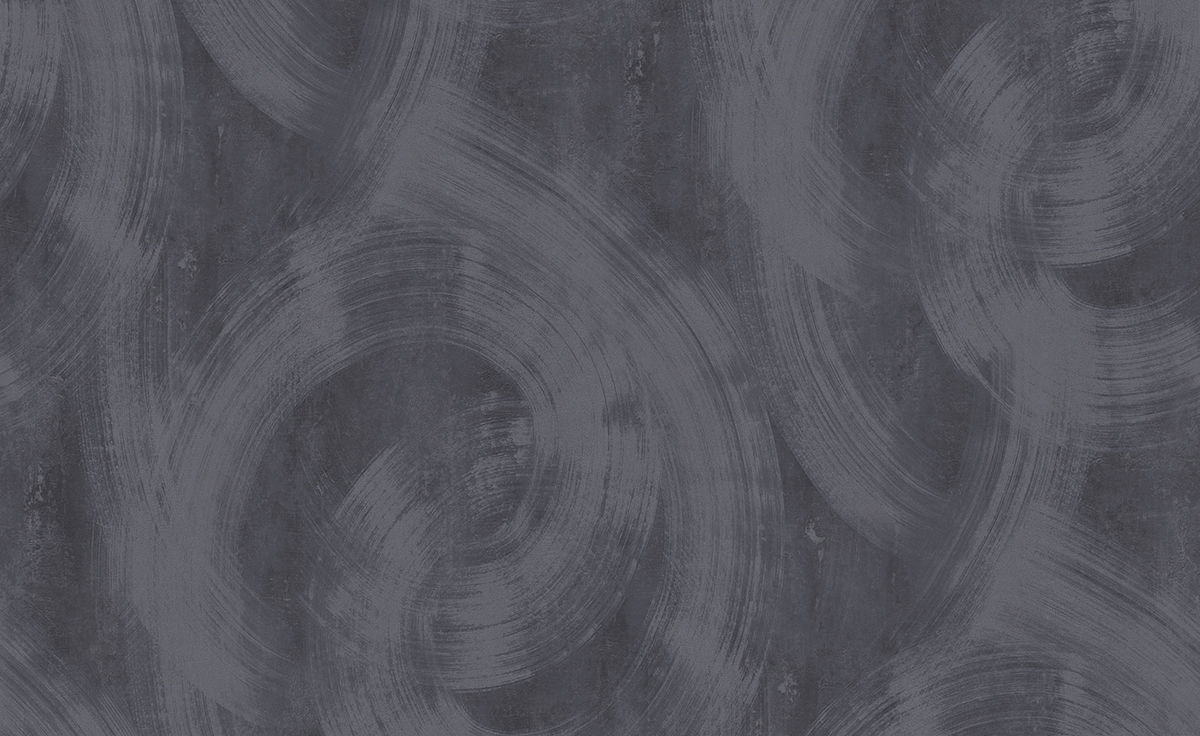 Papier peint panoramique Cercles Contemporain Charly anthracite - A, B, C et D H260 - Wall Designs IV de Masureel | Réf. MAS-DG4CHA105X-260