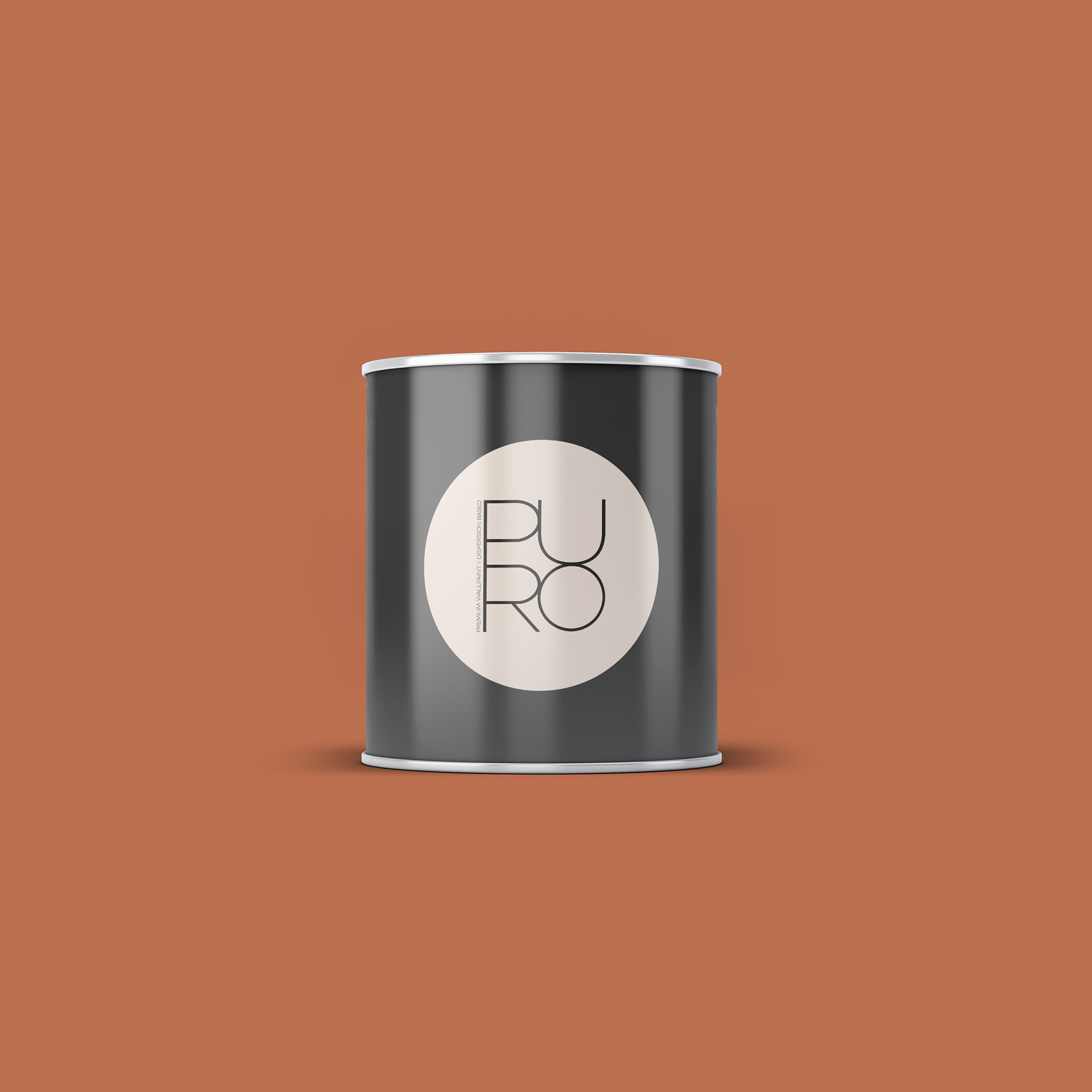 Image d'un pot de 1 litre de peinture Puro rouge, orange dusty orange - c9005