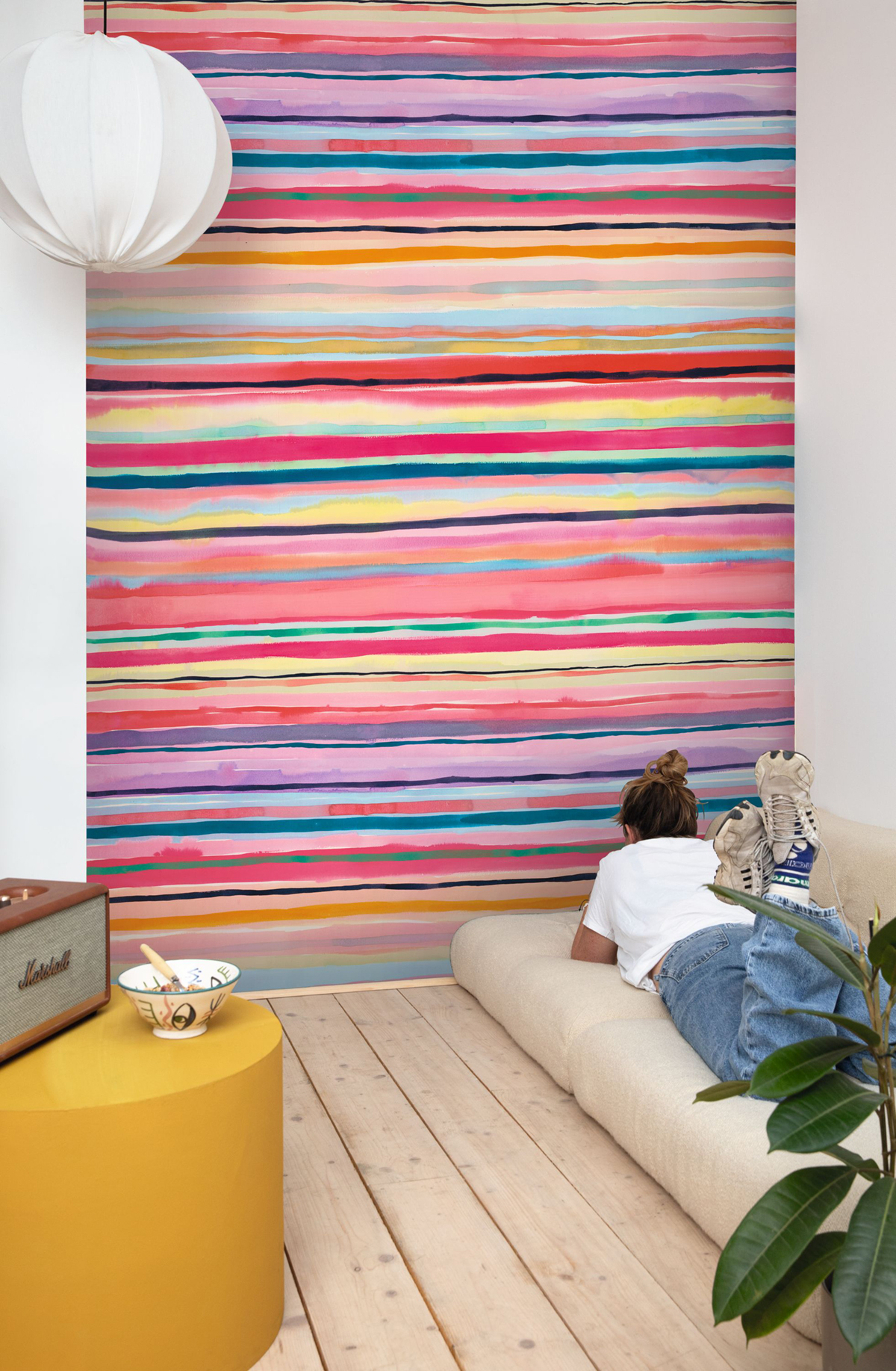 Papier peint panoramique Flashy Coloring Draw multicouleurs M 200X280 - Pimp My Wall de Casélio | Réf. PMW104884403