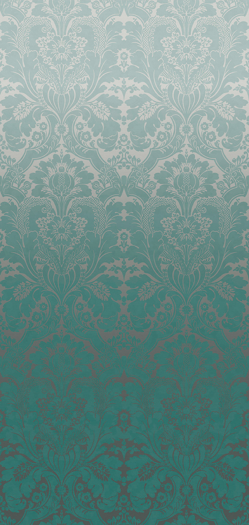 Papier peint St James's Park Teal Fade - Collection London Wallpapers V de Little Greene