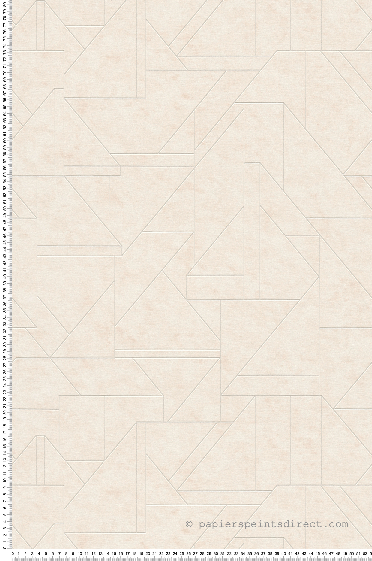 Papier peint Géométrique David beige rosé nacré - Metropolitan Stories 3 d'A.S. Création | Réf. AS-391182