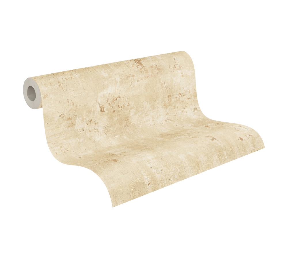 Papier peint Imitation Béton Industriel beige doré - Stories of Life d'A.S. Création AMB4 | Réf. AS-396705