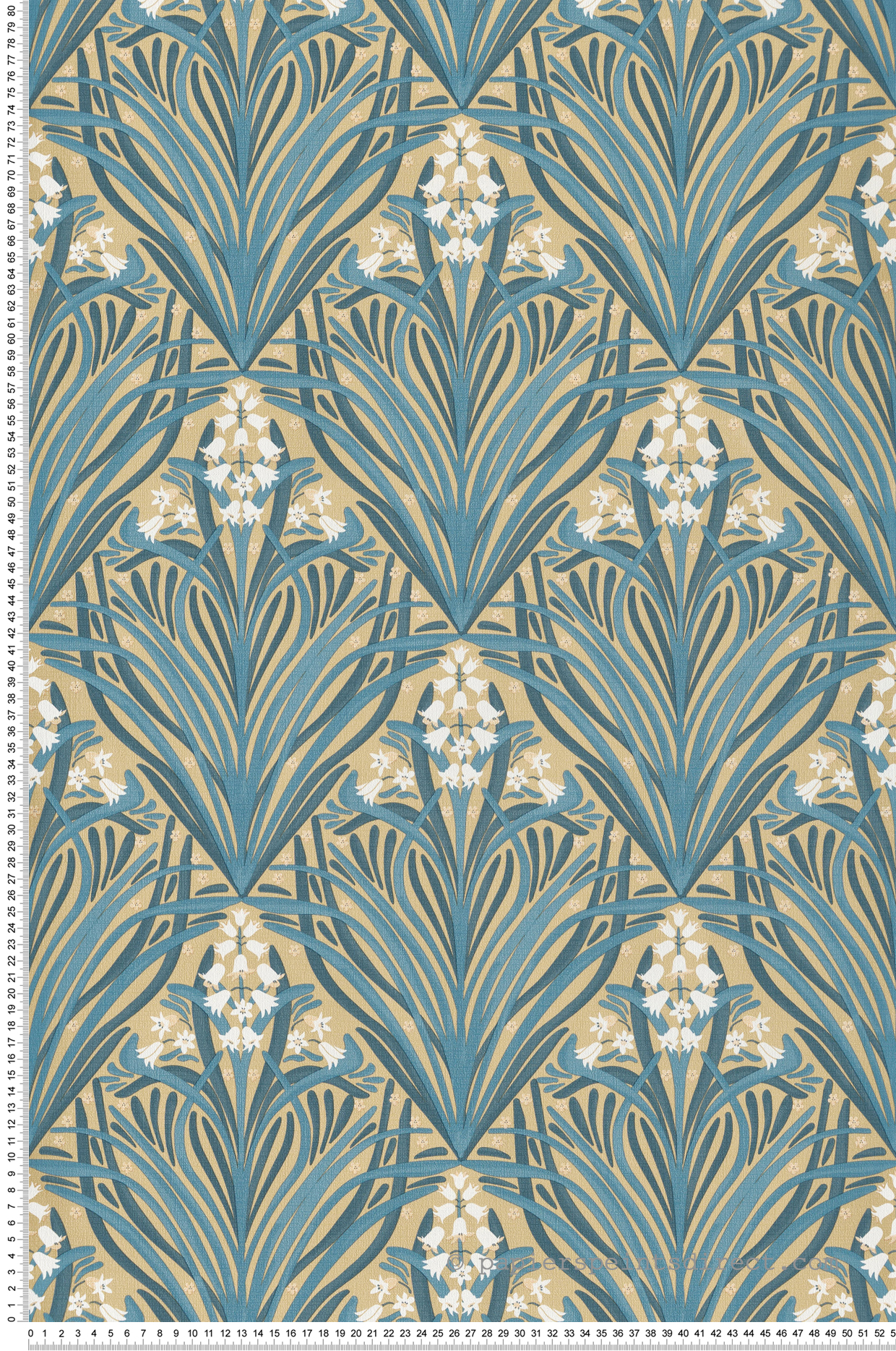 Papier Peint Vintage William ocre canard - Elégance d'Ugépa | Réf. UGP-M66104