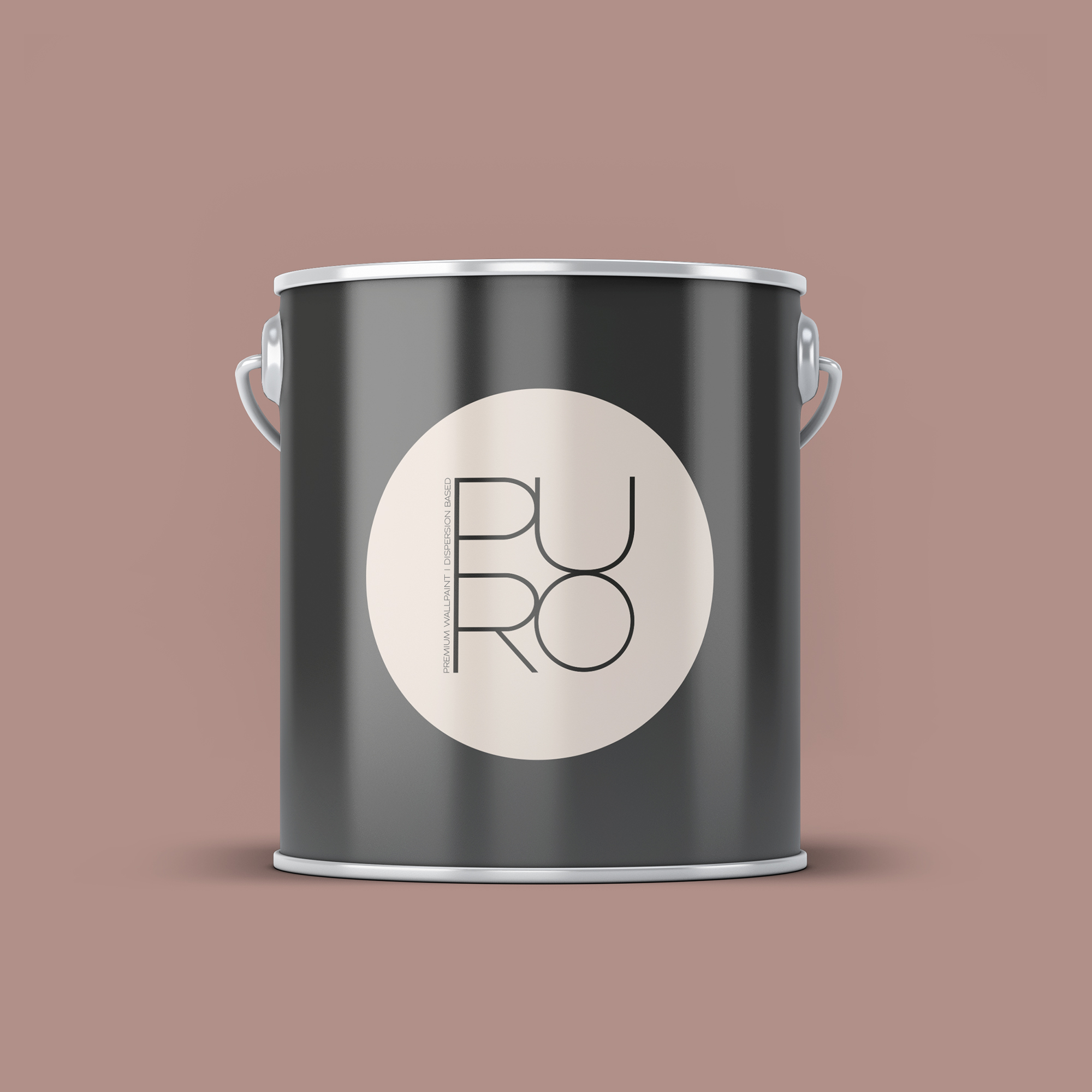 Image d'un pot de 2,5 litres de peinture Puro marron rosy beige - c2024