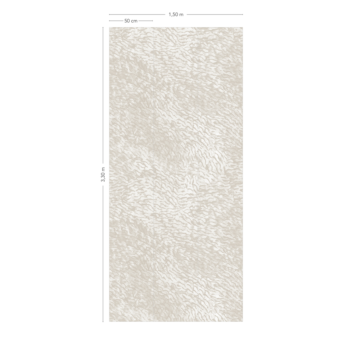 Papier peint panoramique Cascade Crème 1/2/3 - Isidore Leroy