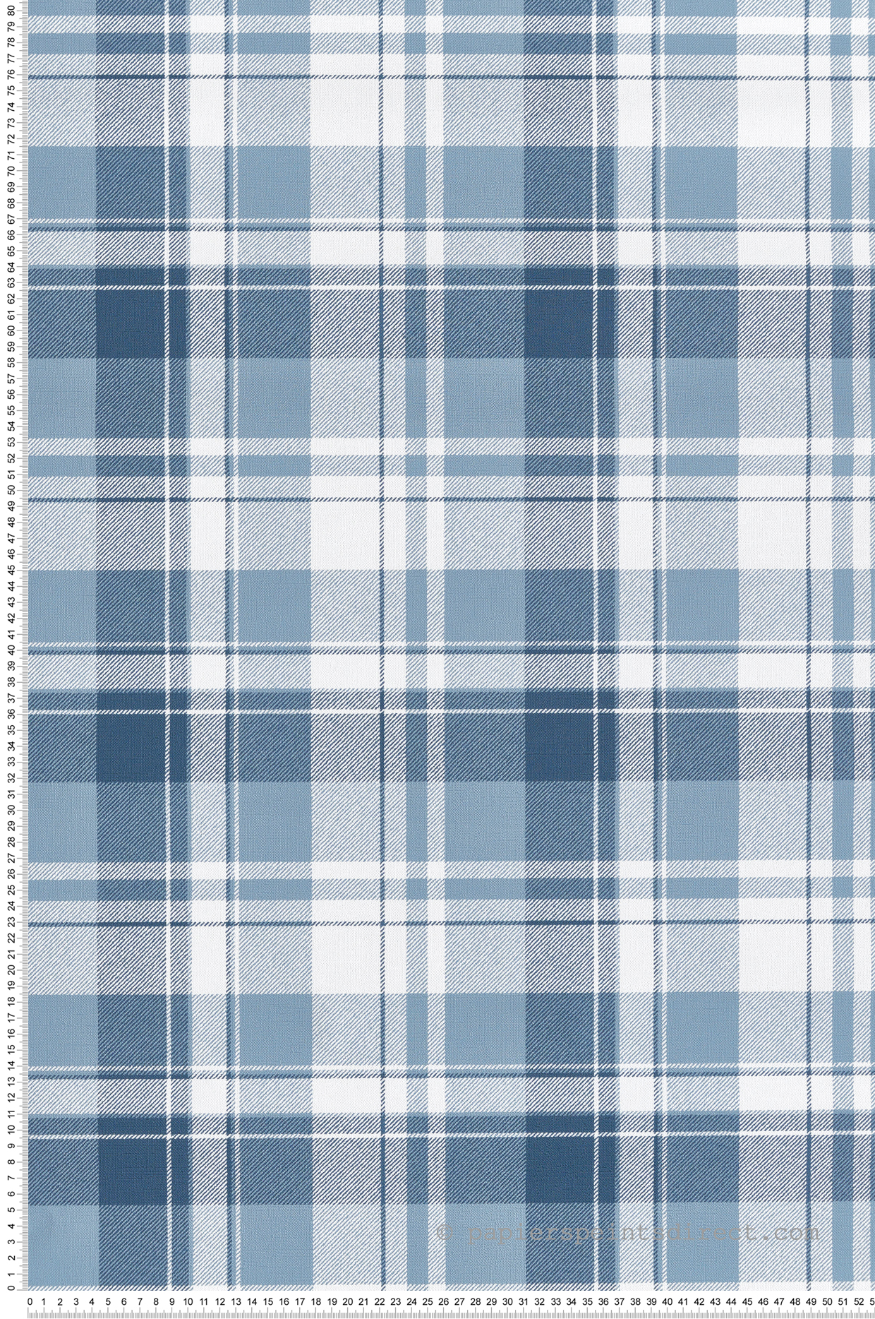 Papier peint Carreaux Tartan bleu marine - Garden Party 2 de Montecolino | Réf. MC-8387