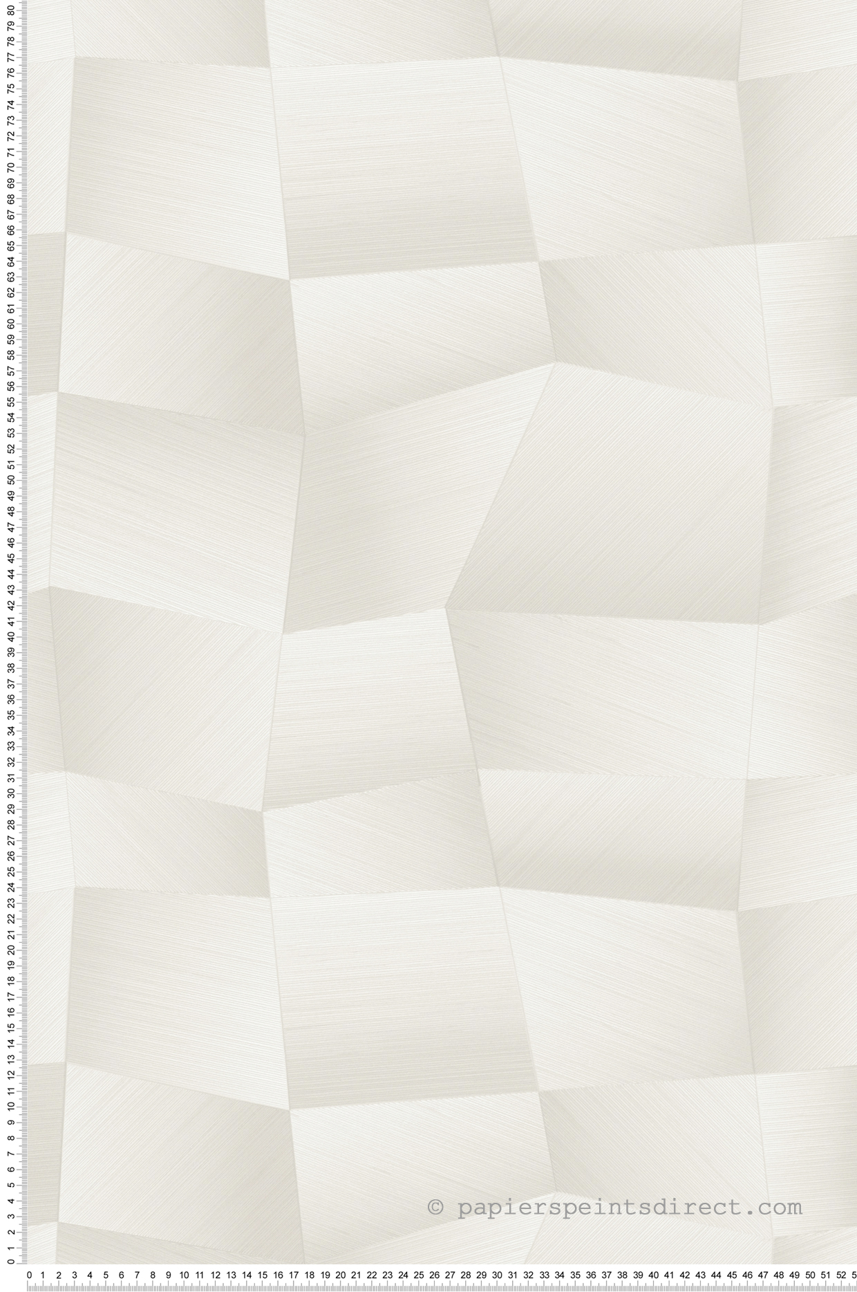 Papier peint Panneaux Géométriques Métal blanc cassé - Vibes & Styles d'A.S. Création | Réf. AS-791973