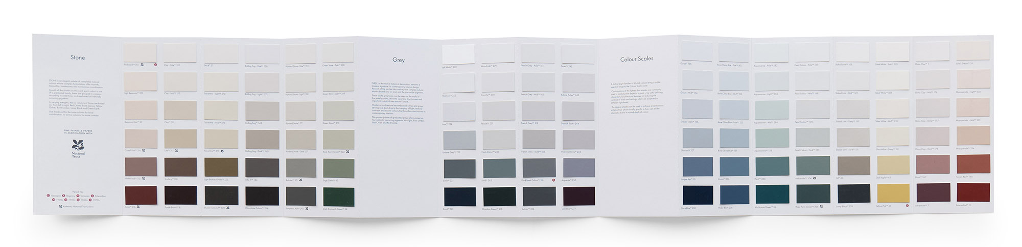Tous les Nuanciers Little Greene - Colour Scales