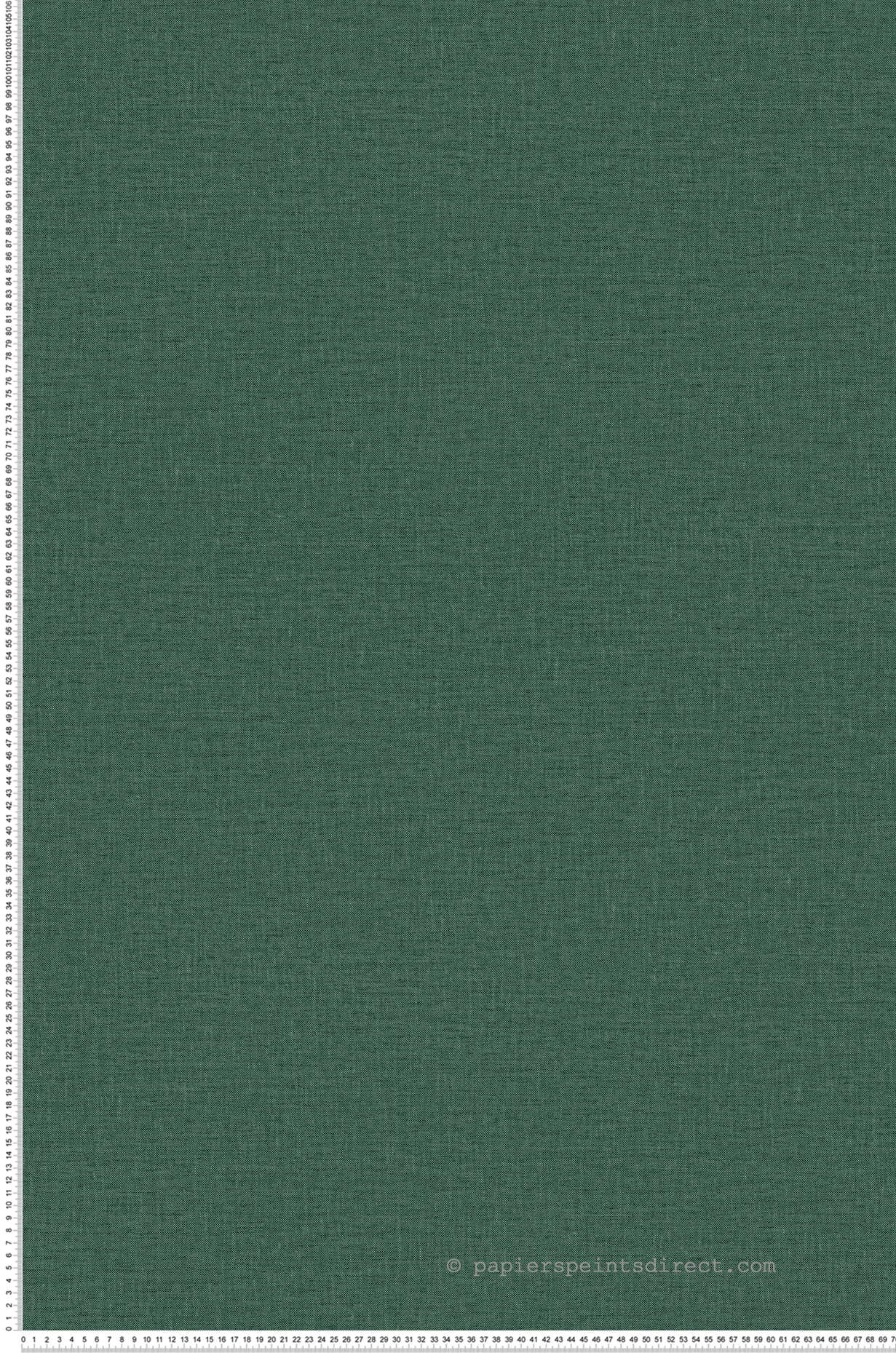 Papier peint Uni Lin Étoffe Lina vert émeraude - Modernismo de Casamance | Réf. CAS-76853058