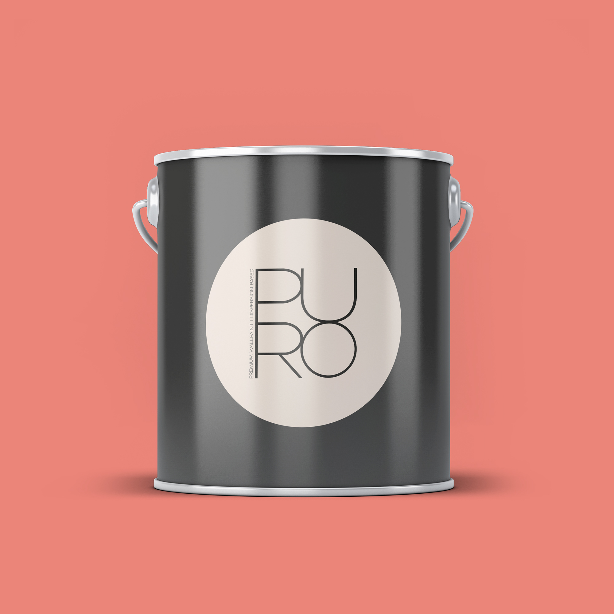 Image d'un pot de 2,5 litres de peinture Puro rose peachy pink  - c2029