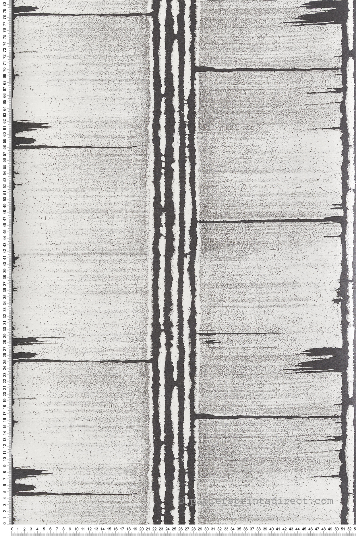 Papier peint Ecorce Design noir et blanc - Bamako de Lutèce | Réf. LTC-G78283