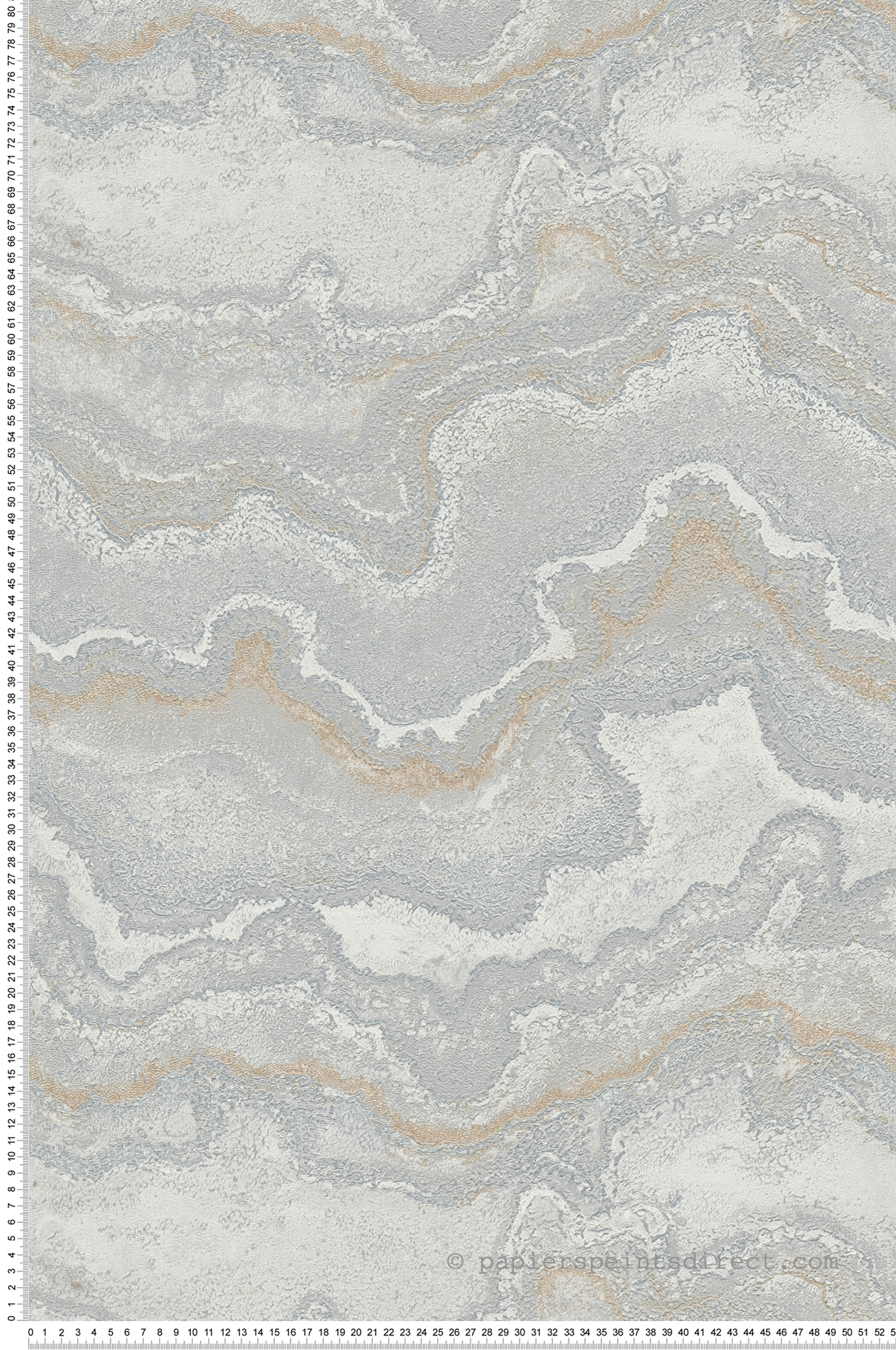 Papier peint Pierre Précieuse Métallisé gris argenté - Stories of Life d'A.S. Création | Réf. AS-396595