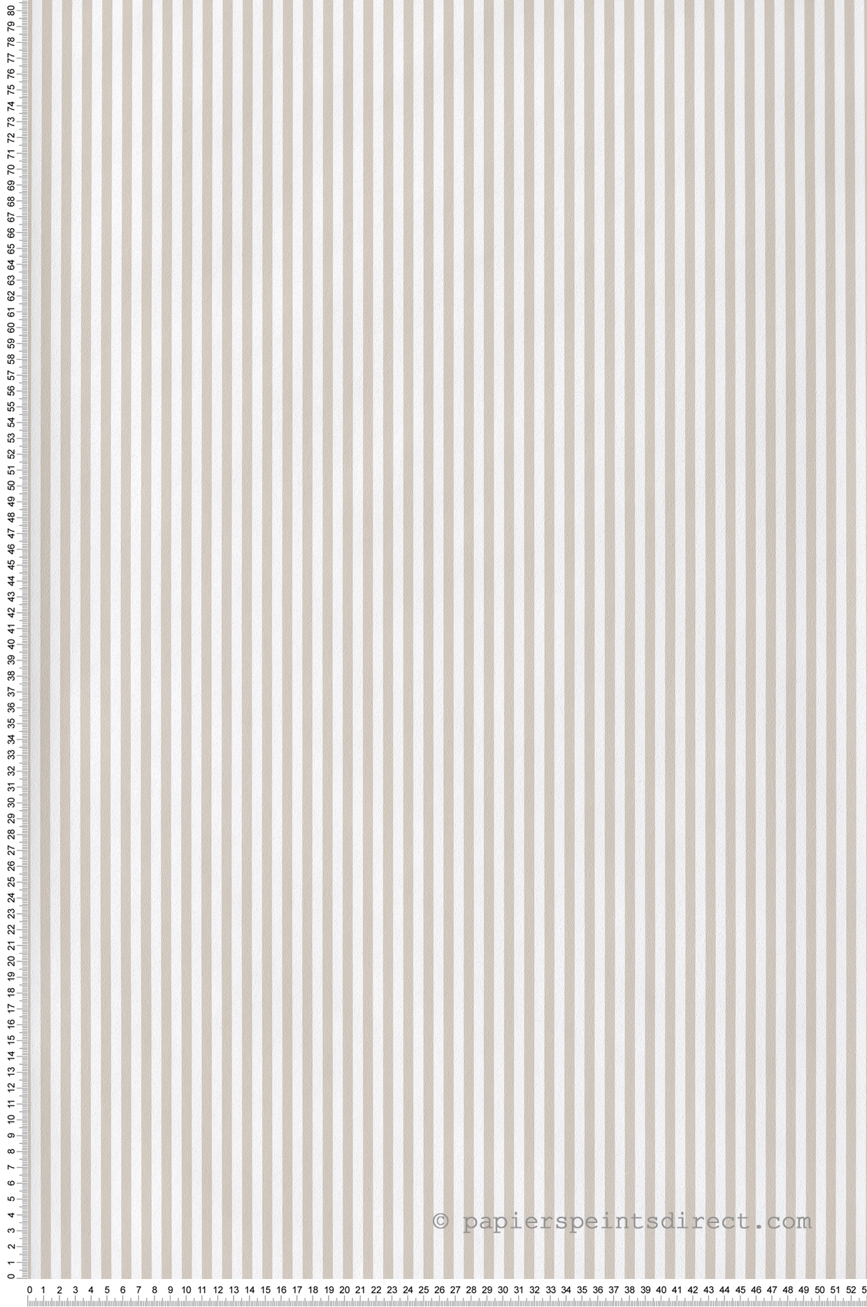Papier peint Rayures beige blanc - Babyland 2 de Lutèce | Réf. LTC-14867